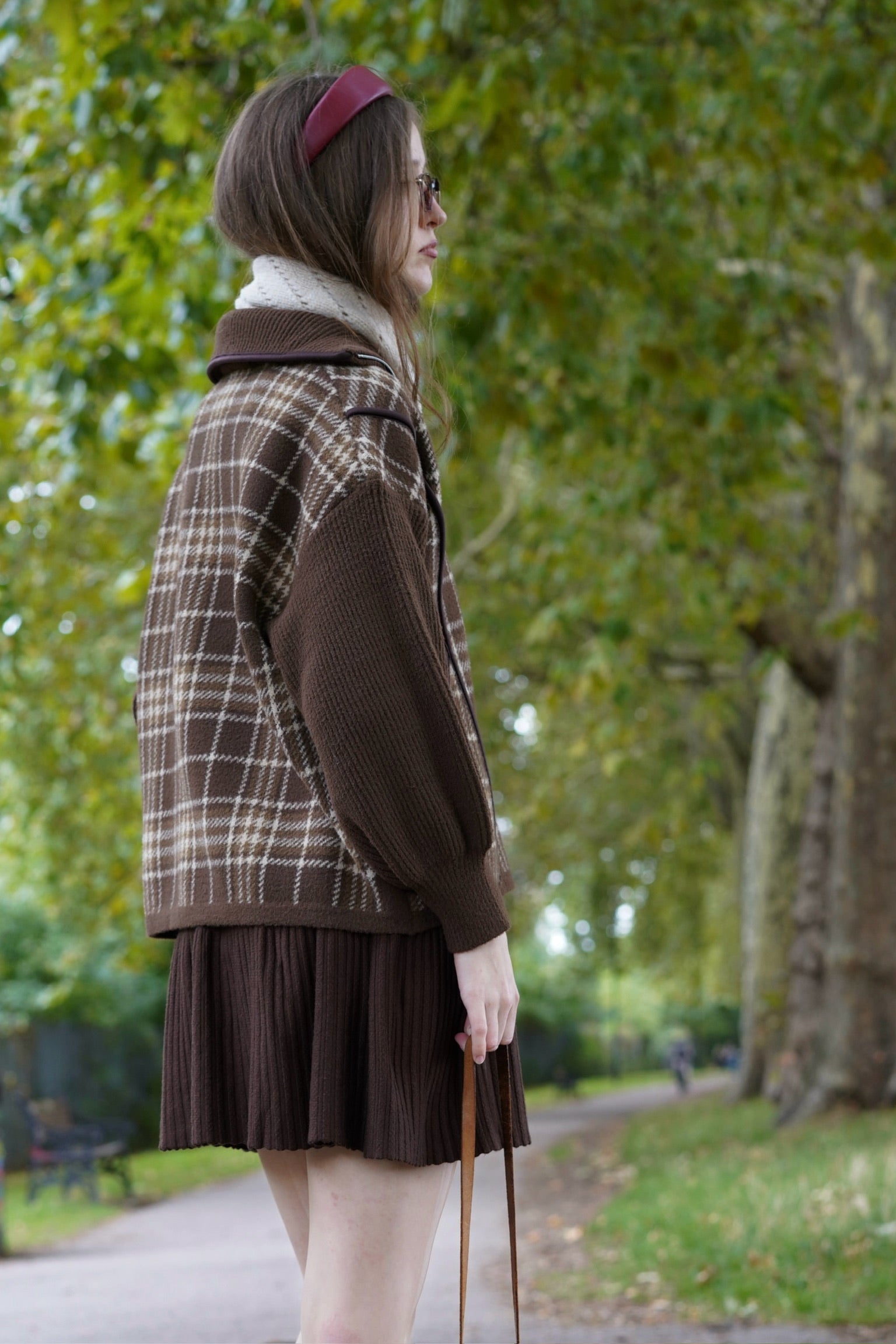 Chestnut Check Jacket