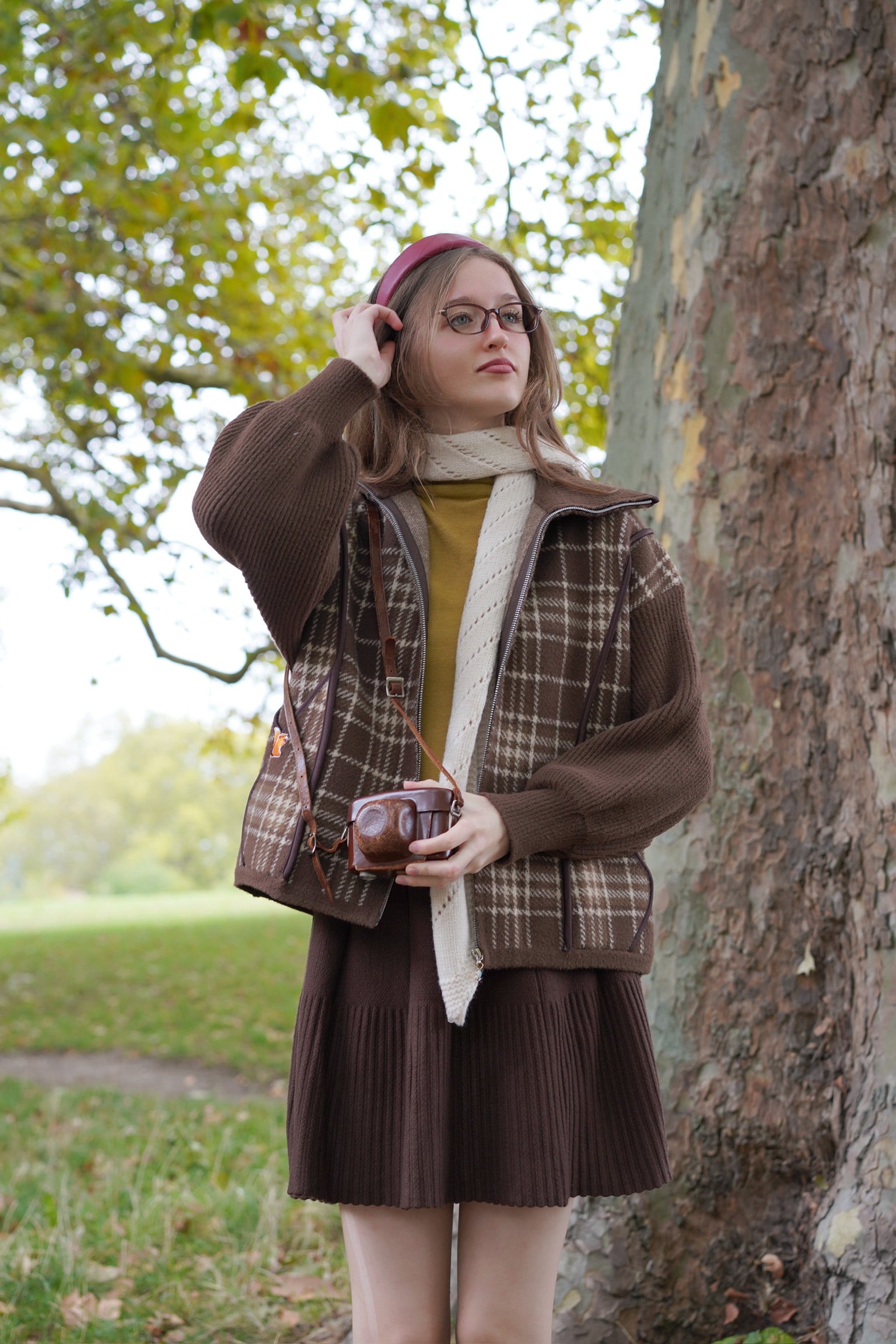 Chestnut Check Jacket