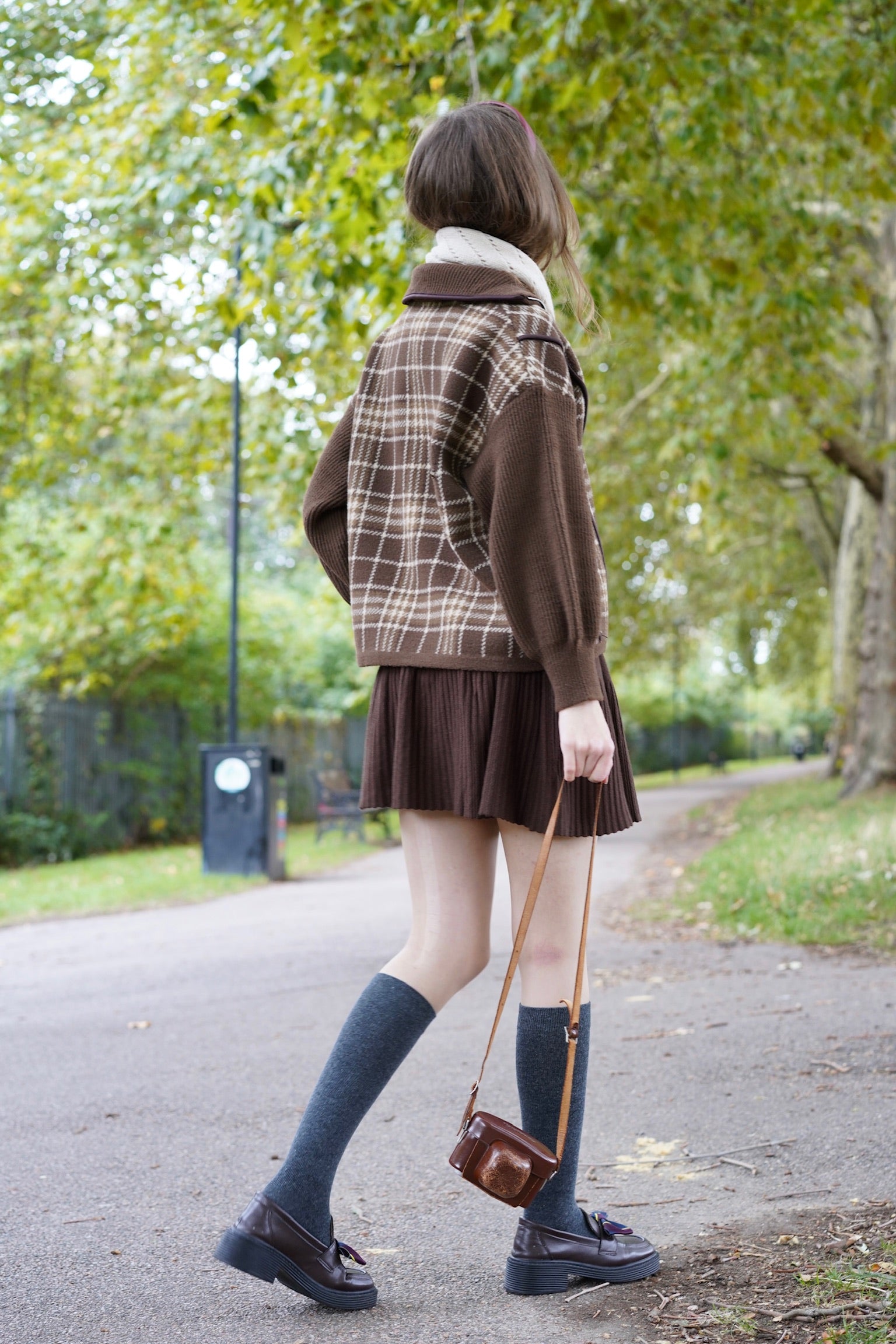 Chestnut Check Jacket