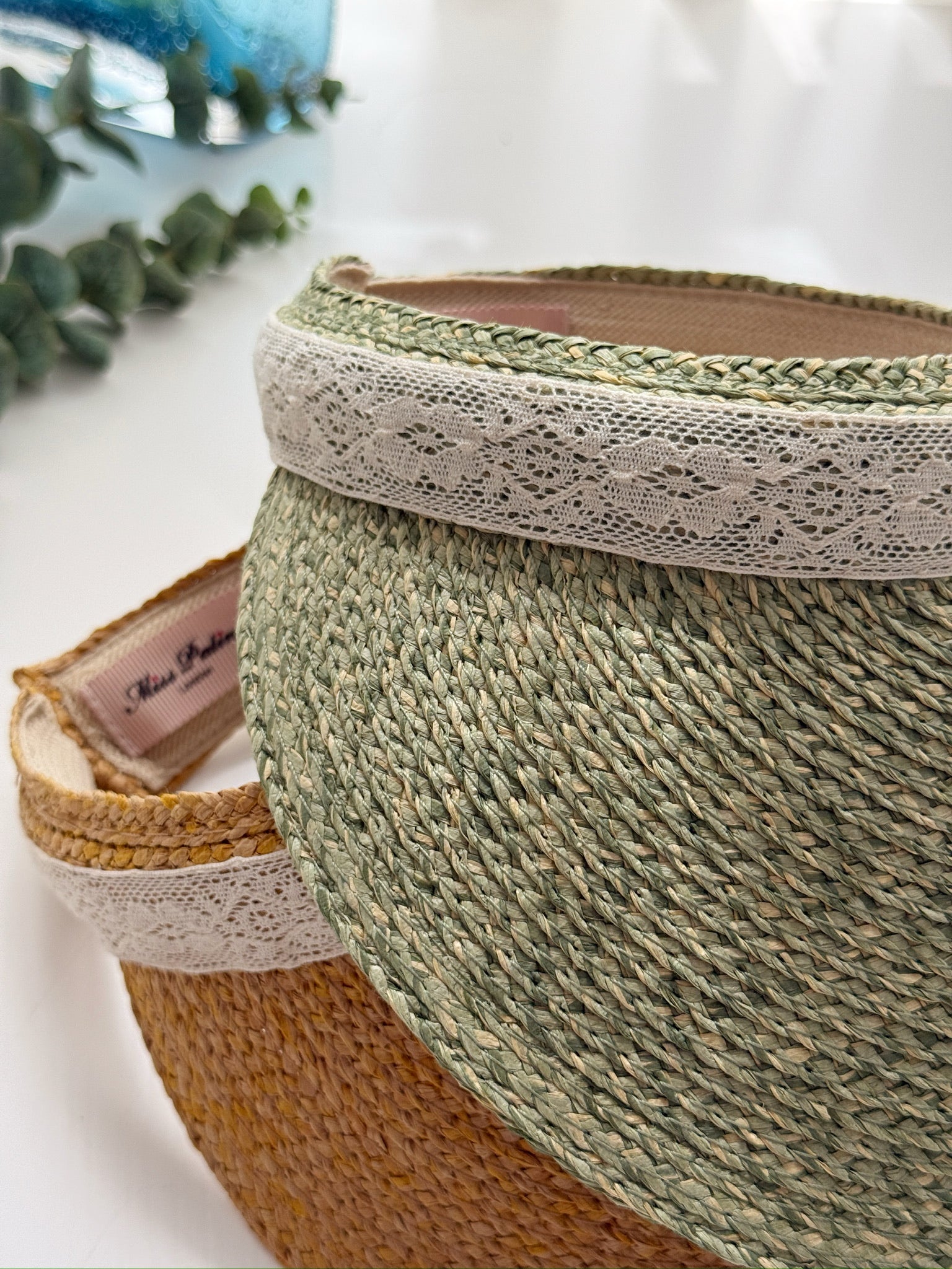 Cotswold Lace Sun Visor (Sage Green)