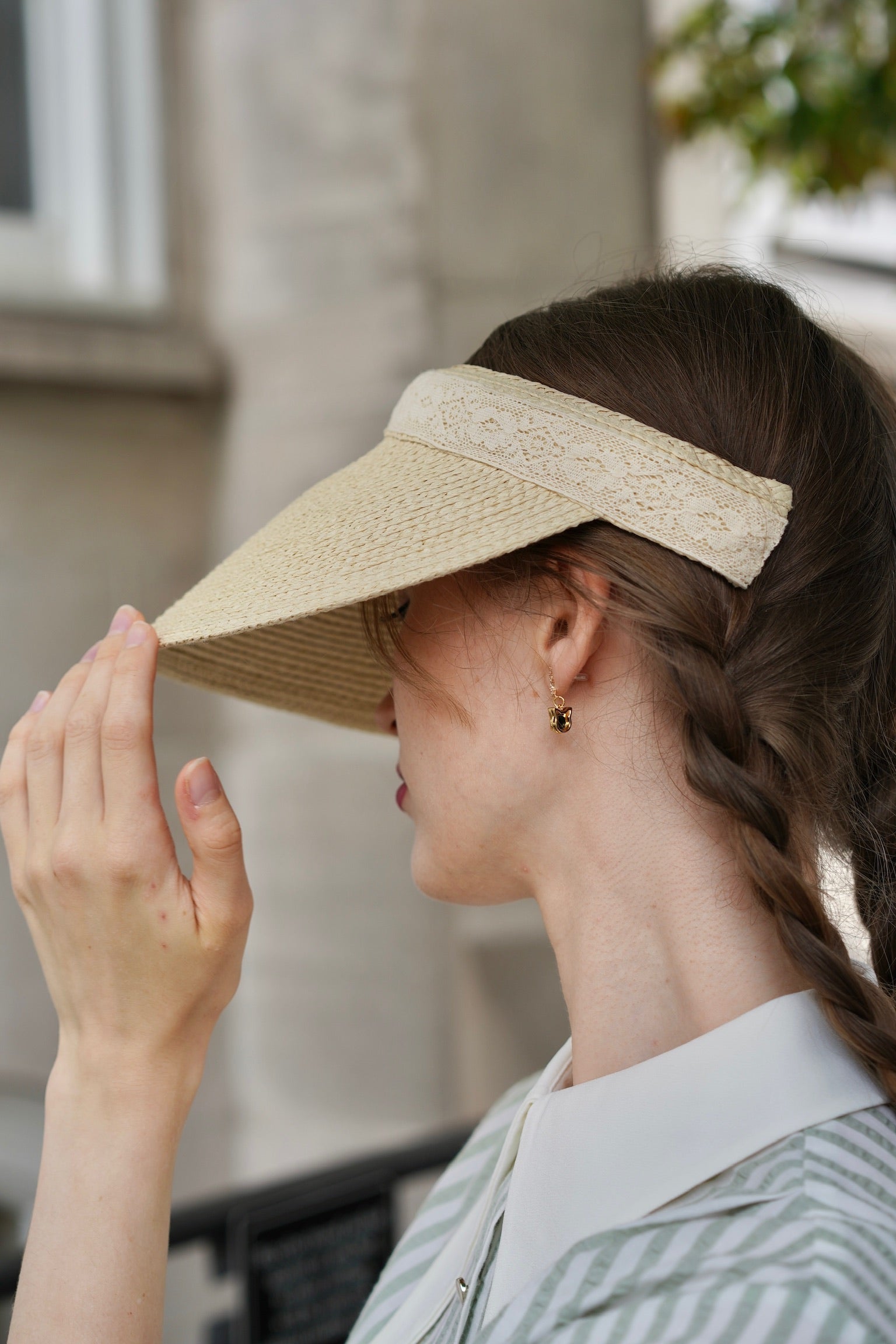 Cotswold Lace Sun Visor (Natural)