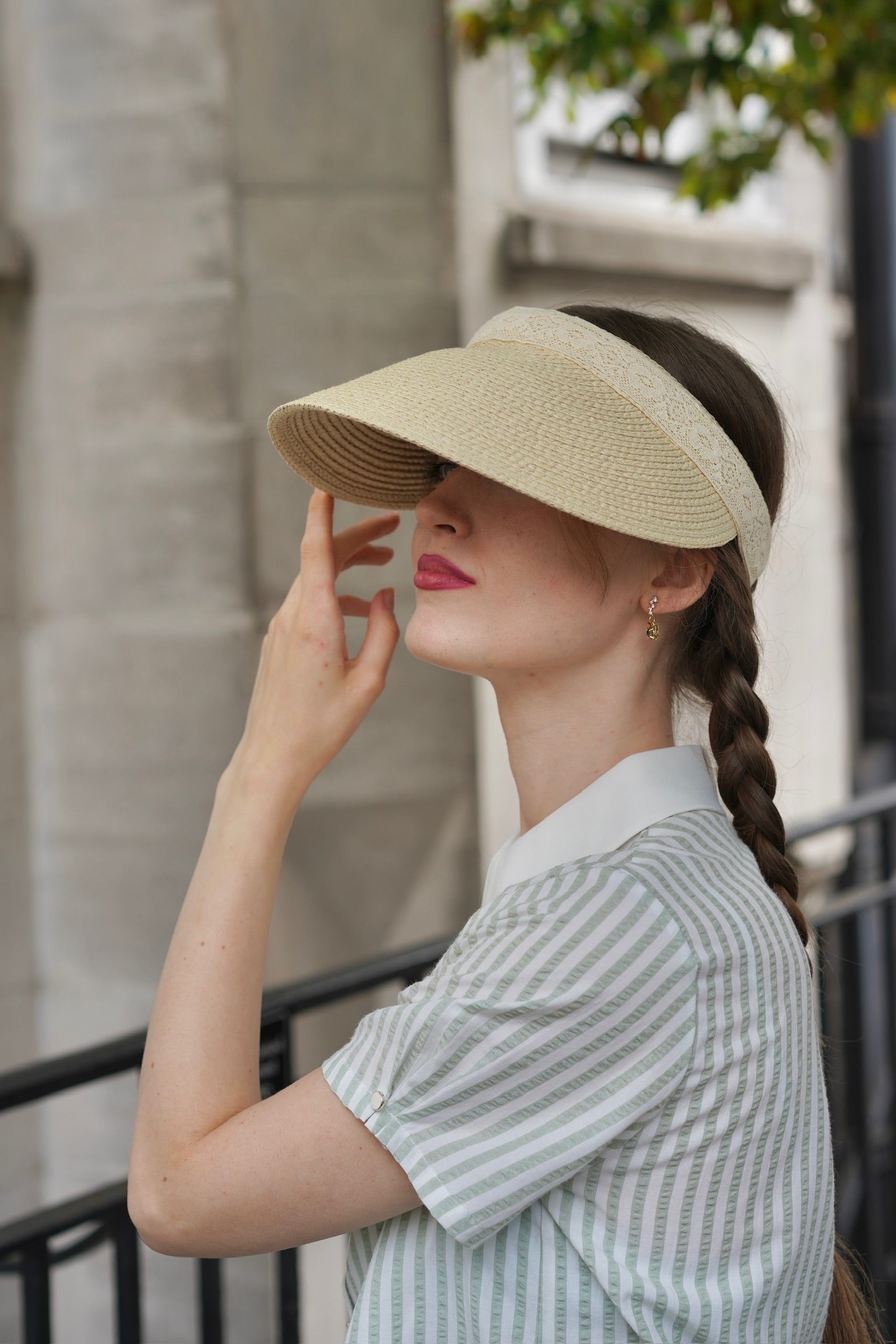 Cotswold Lace Sun Visor (Natural)