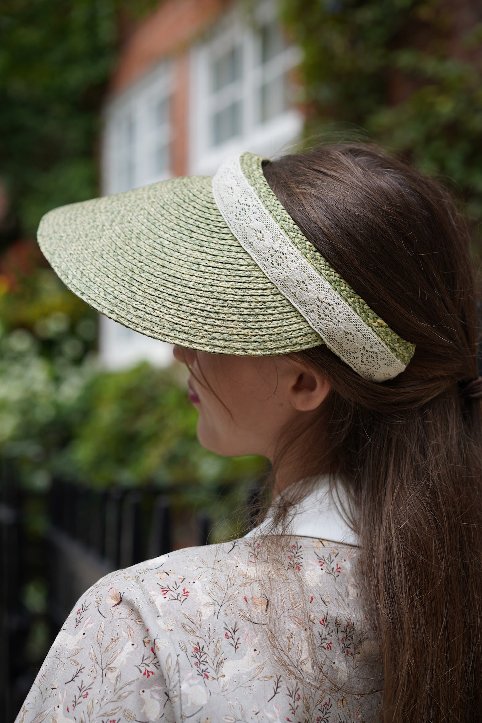 Cotswold Lace Sun Visor (Sage Green)
