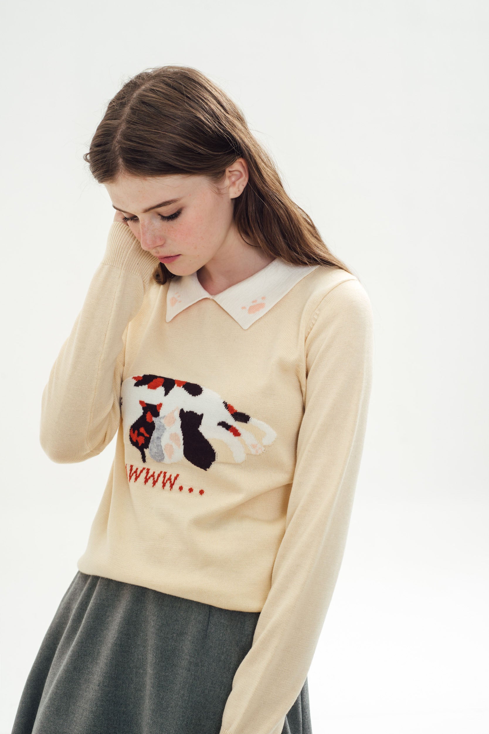Paws for Thought Jumper (Cream)