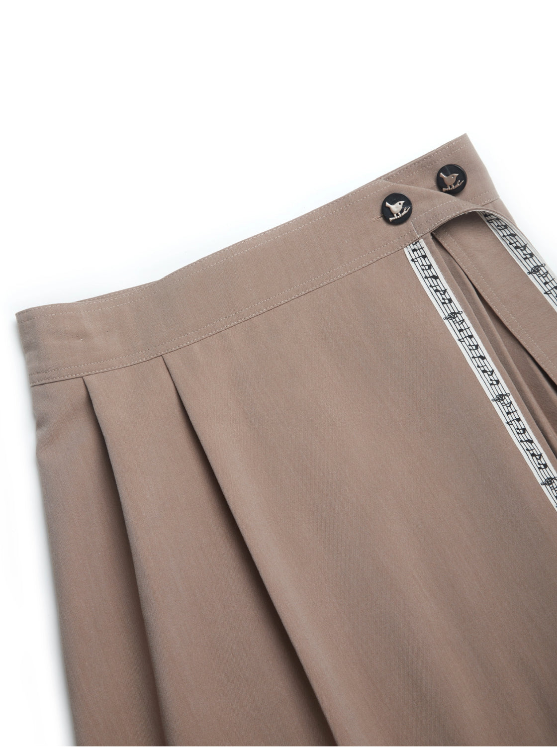 Dancing Asymmetrical Skirt (Warm Taupe)