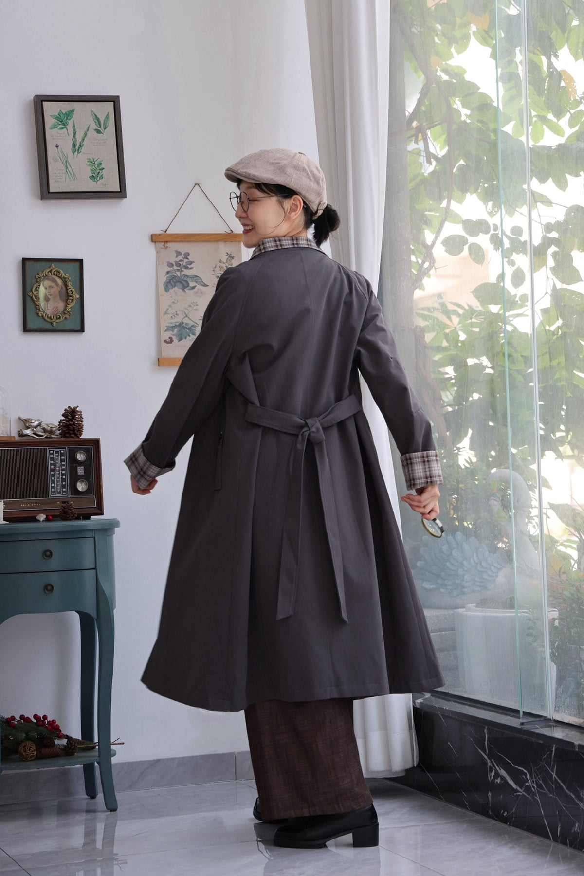 Dr Watson Tartan Trench Coat