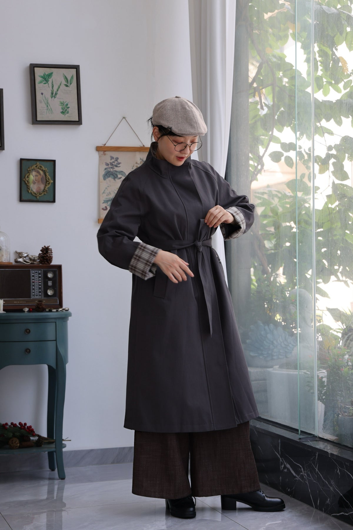 Dr Watson Tartan Trench Coat
