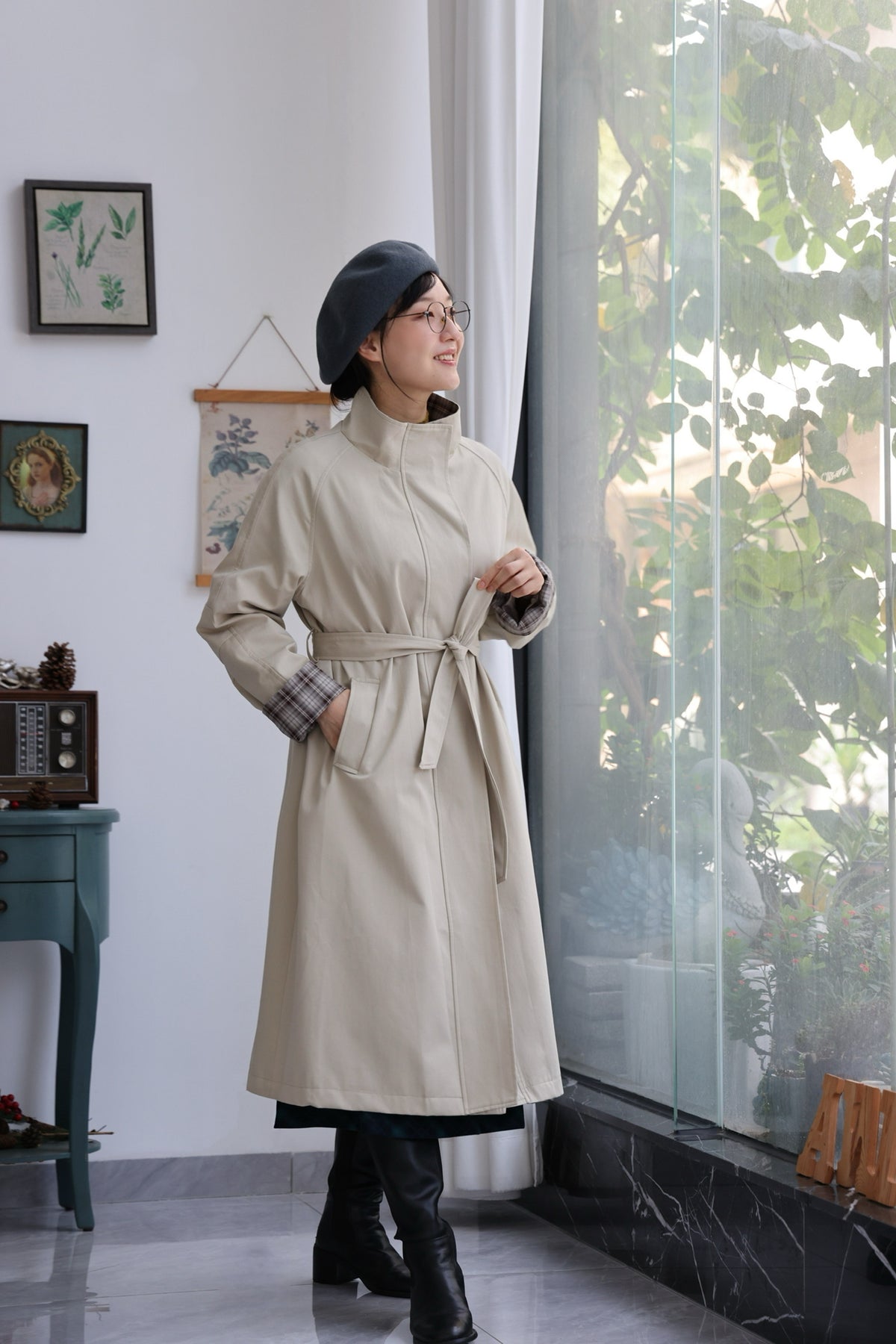 Dr Watson Tartan Trench Coat