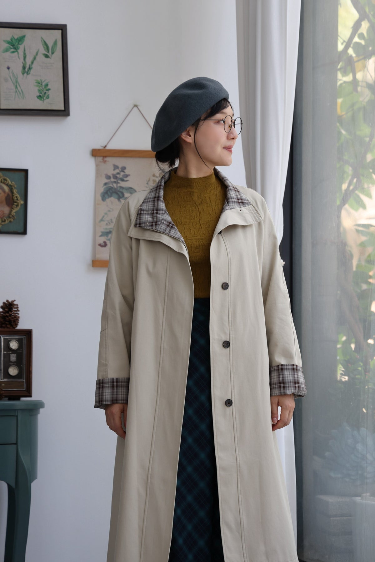 Dr Watson Tartan Trench Coat