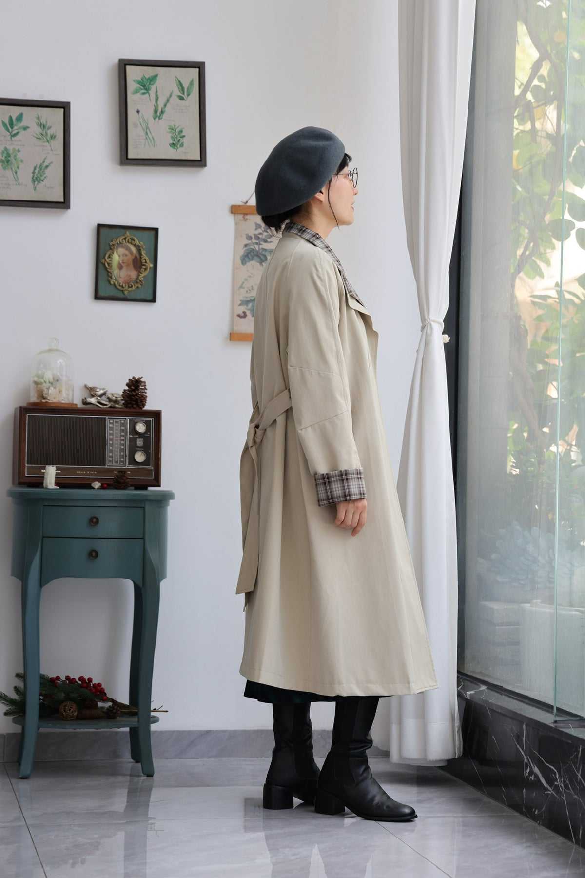 Dr Watson Tartan Trench Coat