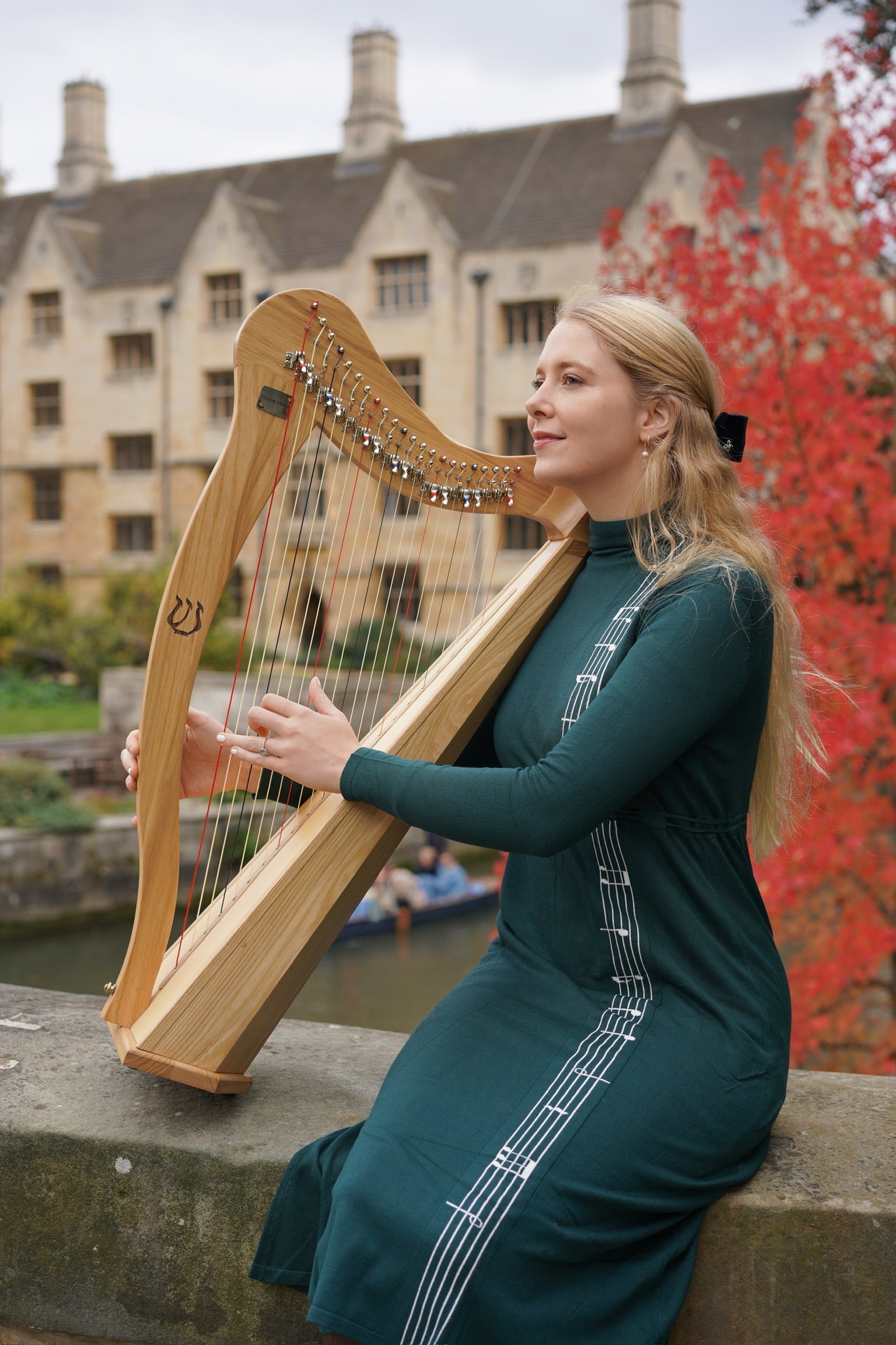 Elysian Melody Midi Dress (Green)