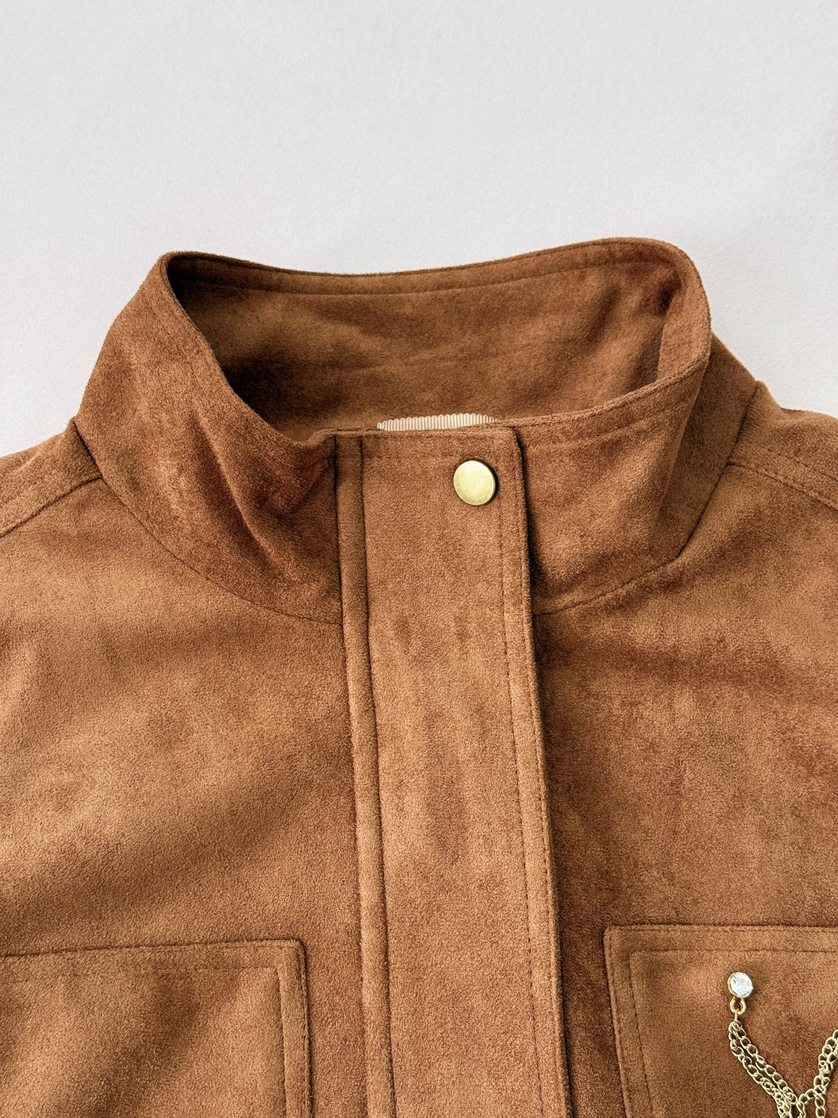 Explorer Faux-Suede Vest (Camel)