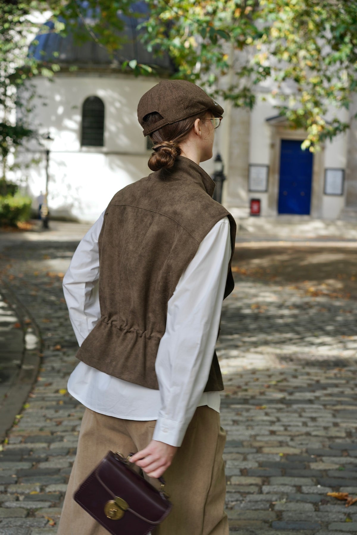 Explorer Faux-Suede Vest (Moss Green)