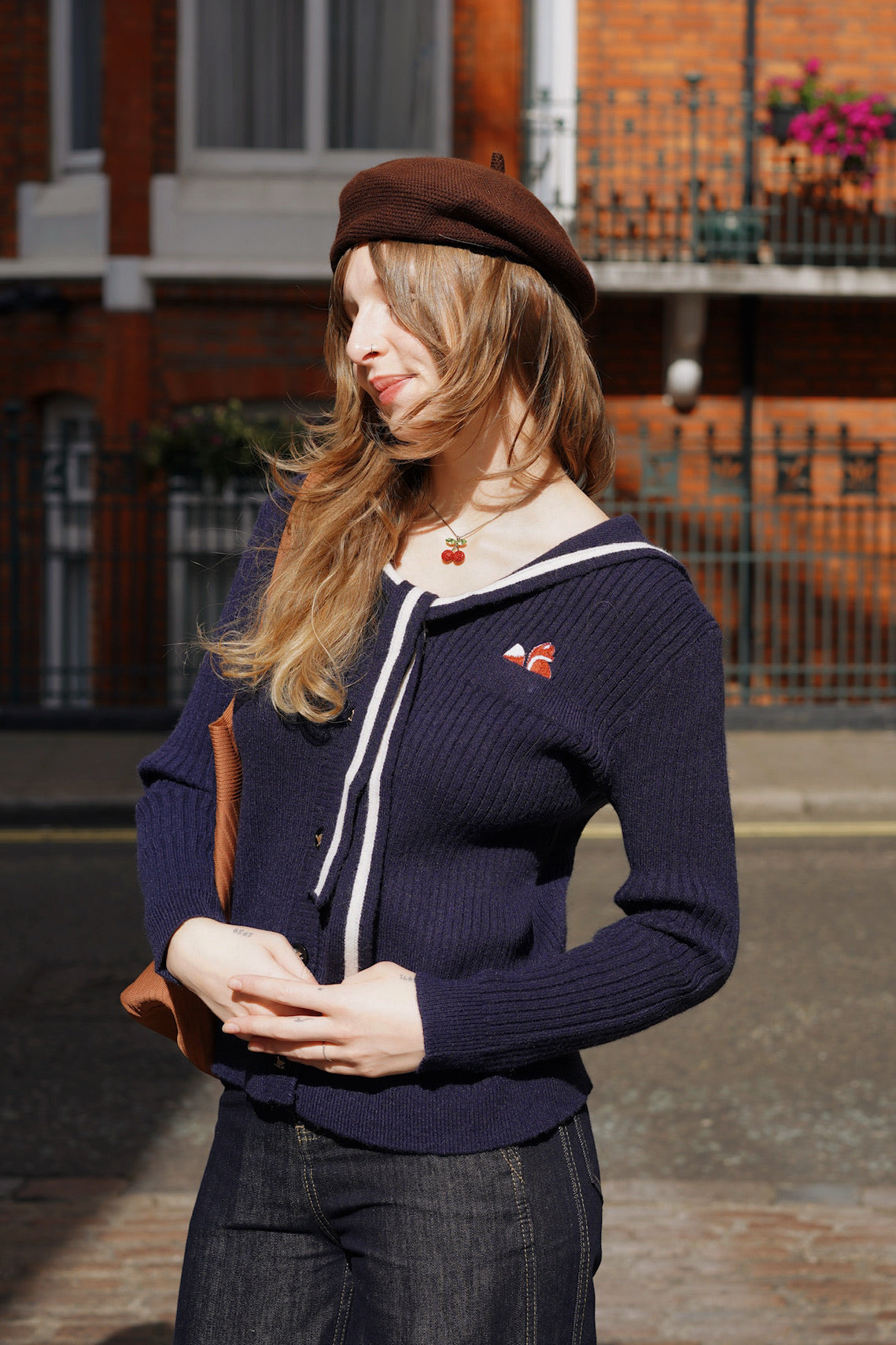 Fantastic Miss Fox Jumper (Navy)