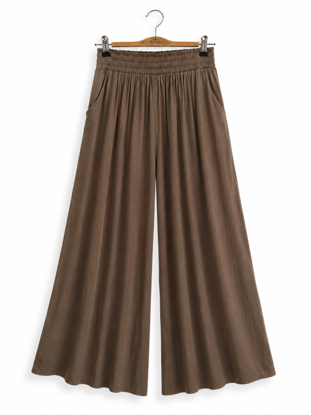 Floaty Palazzo Trousers (Cocoa)