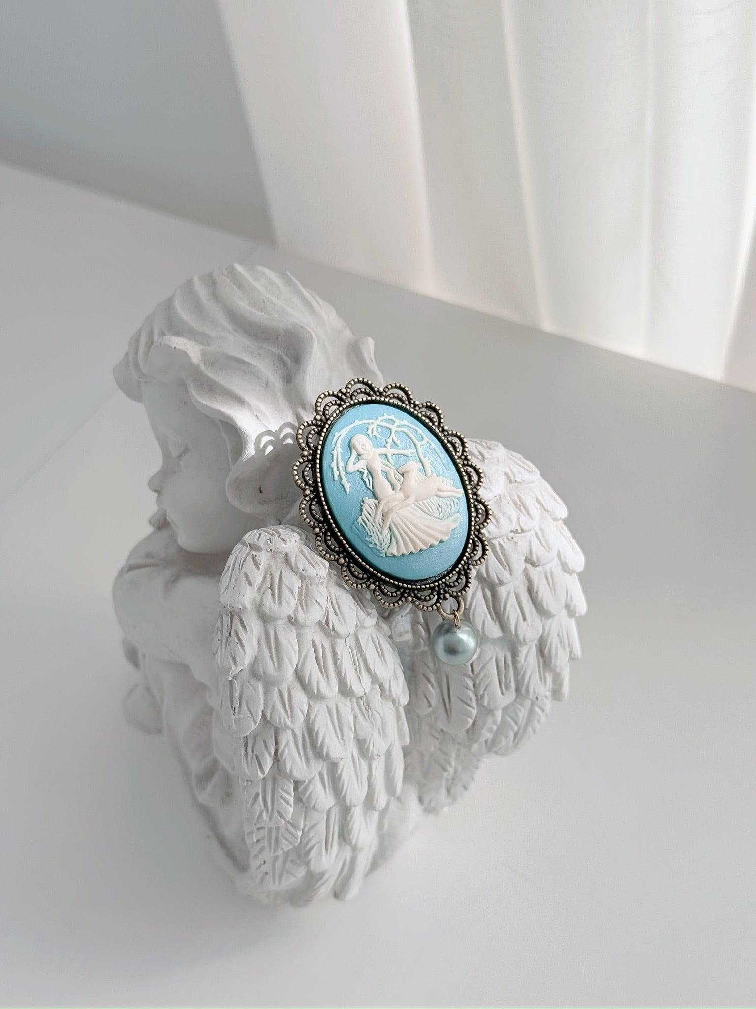 Forest Fairy Cameo Brooch