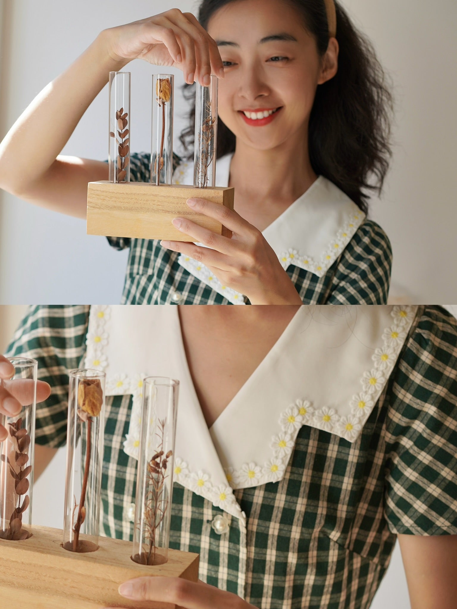 Francesca Gingham Daisy Dress