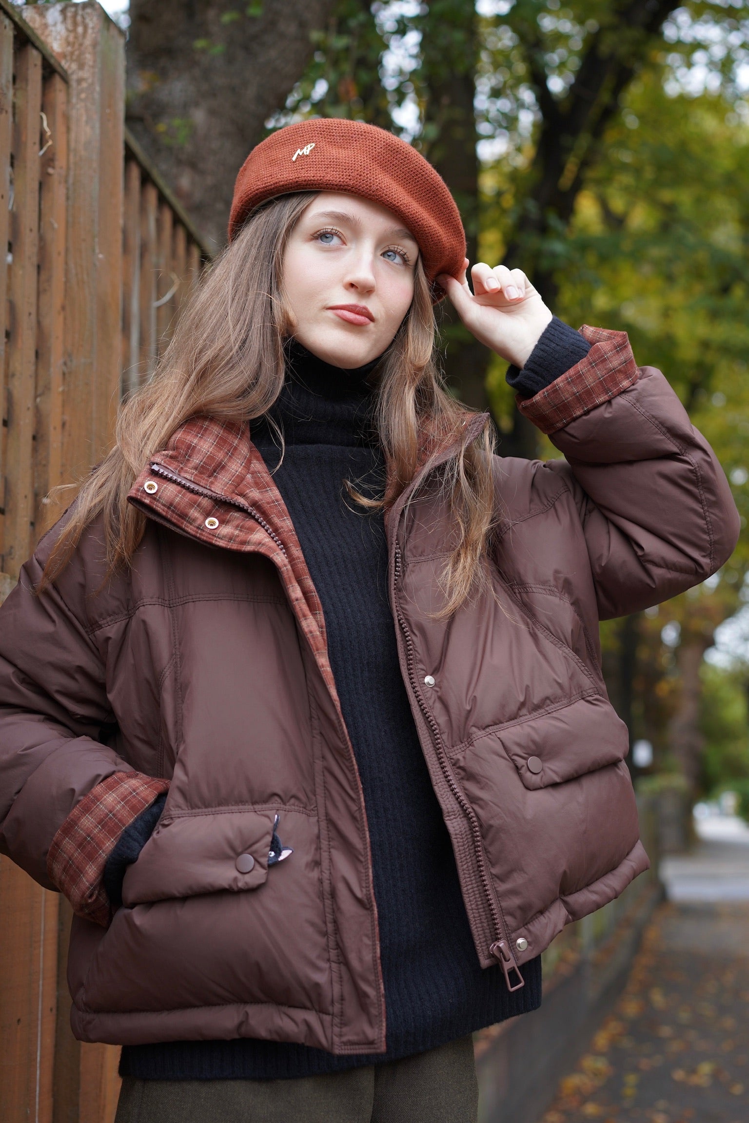 Fraser Natural Down Puffer Jacket (Chestnut Brown)