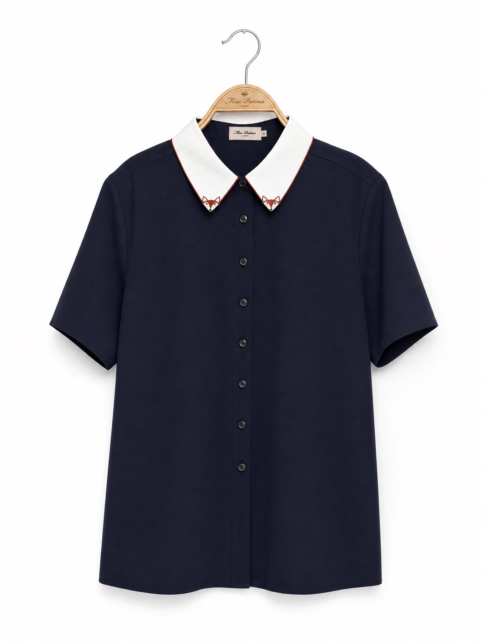 Friendly Fox Short Sleeve Shirt (Classic Navy)