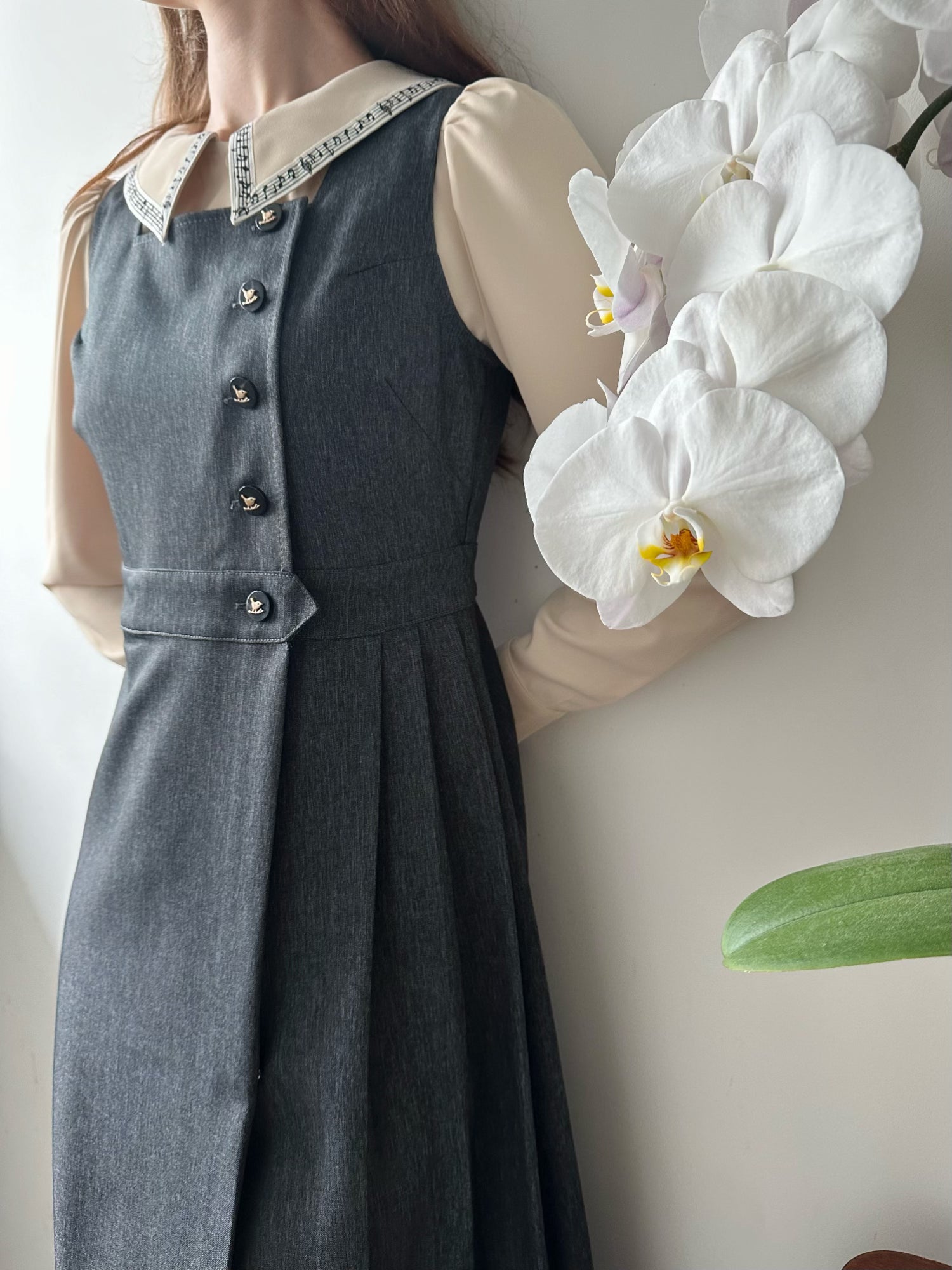 Garthwaite Academia Pinafore Dress