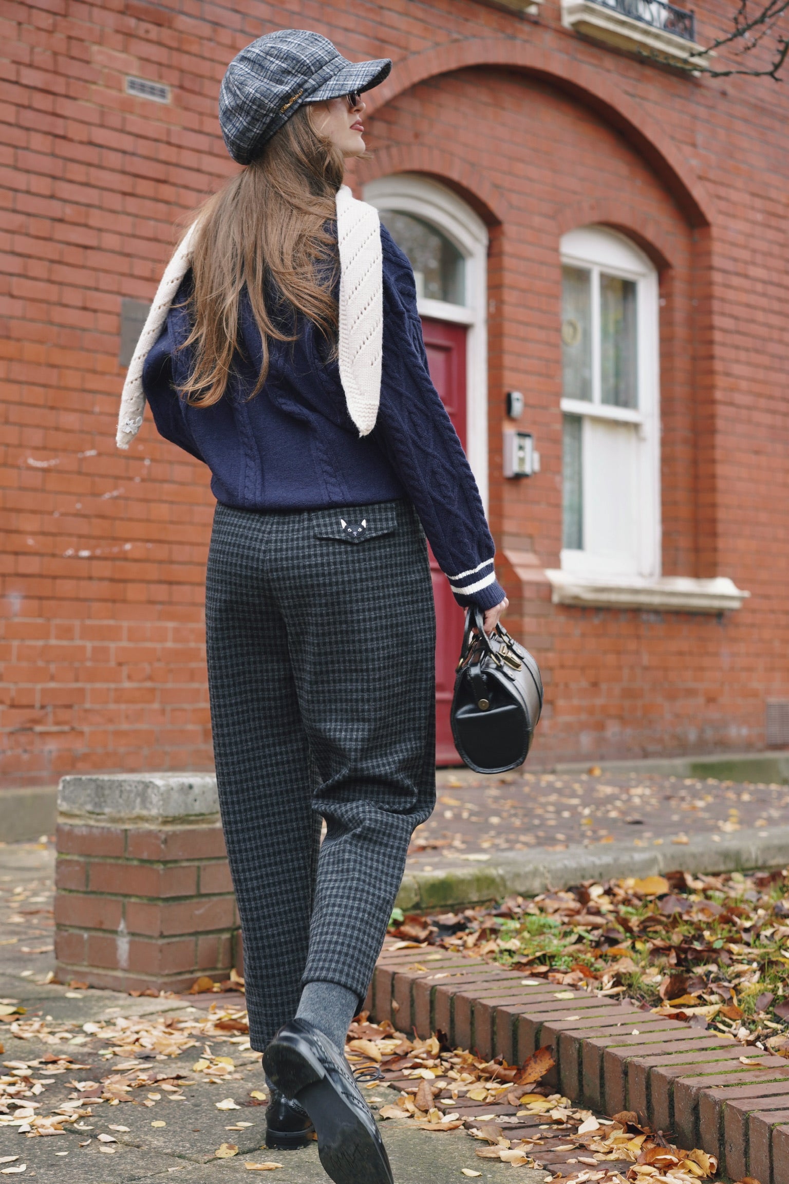 Gent Plaid Winter Tapered Trousers