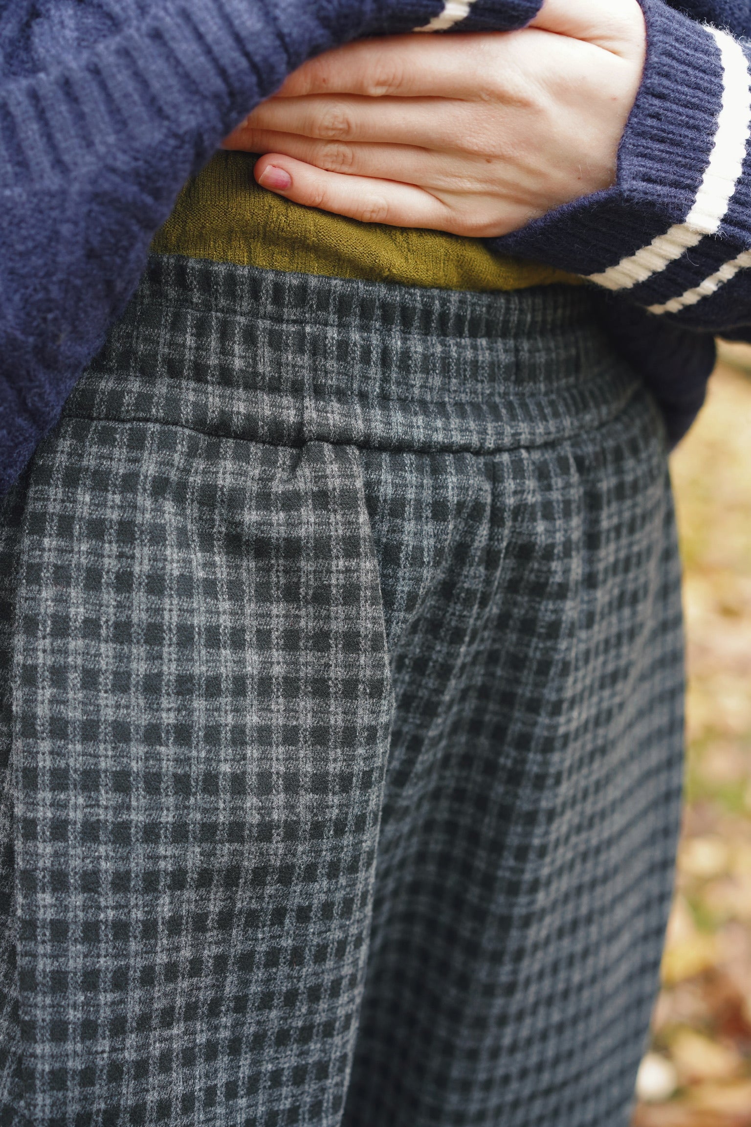 Gent Plaid Winter Tapered Trousers