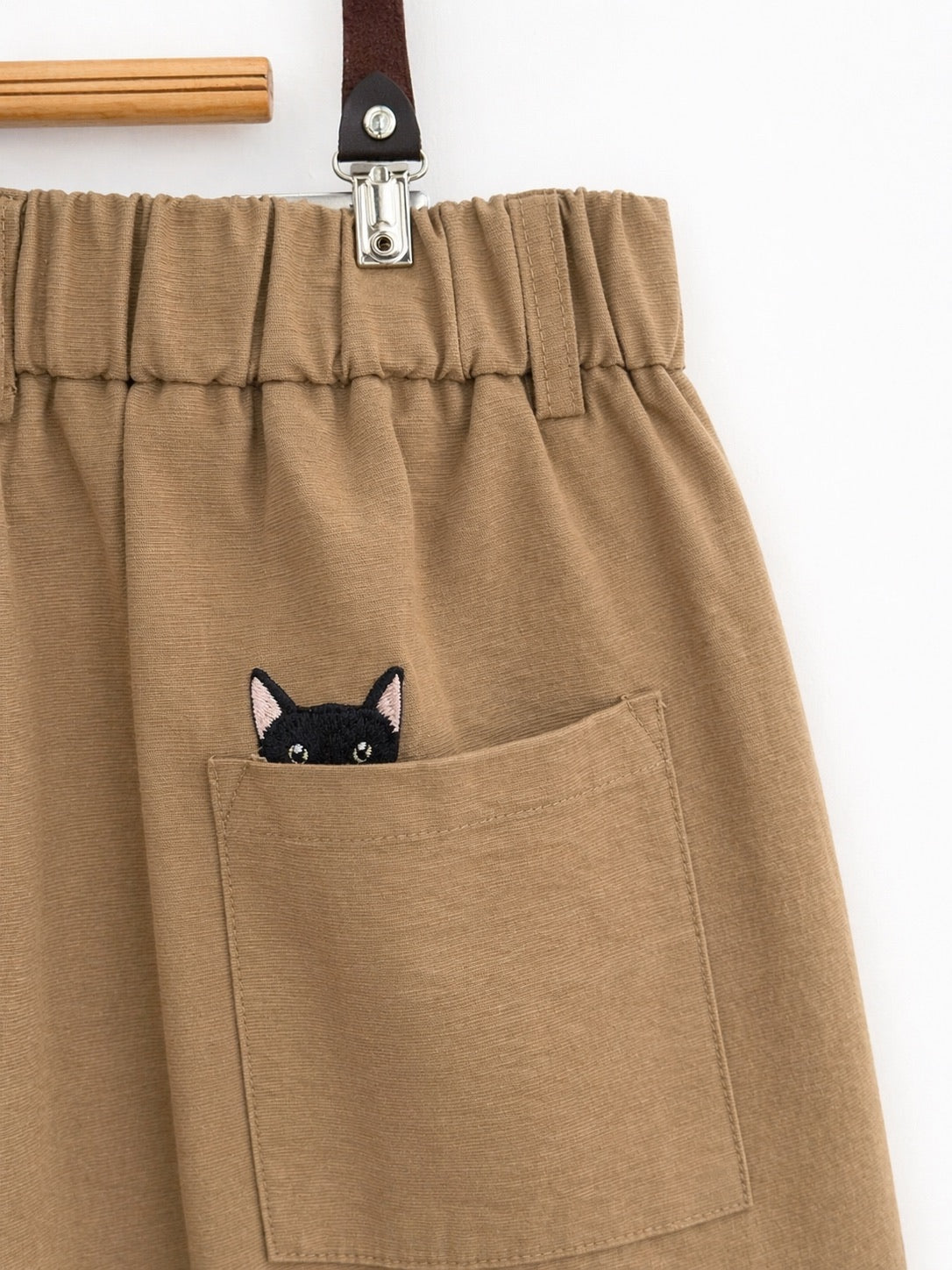 Gentleman Summer Suspender Culottes (Camel)