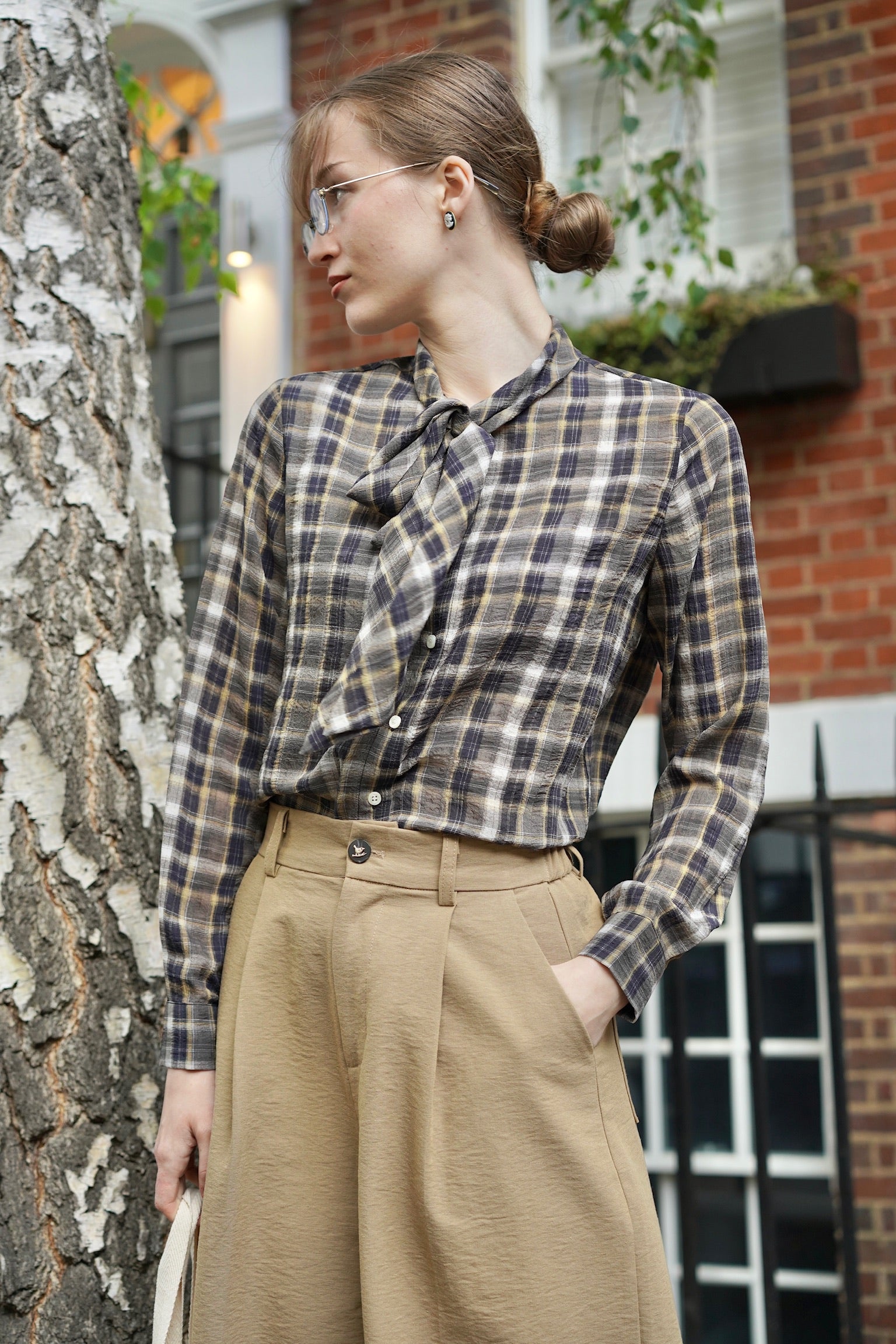 Gentleman Summer Suspender Culottes (Camel)