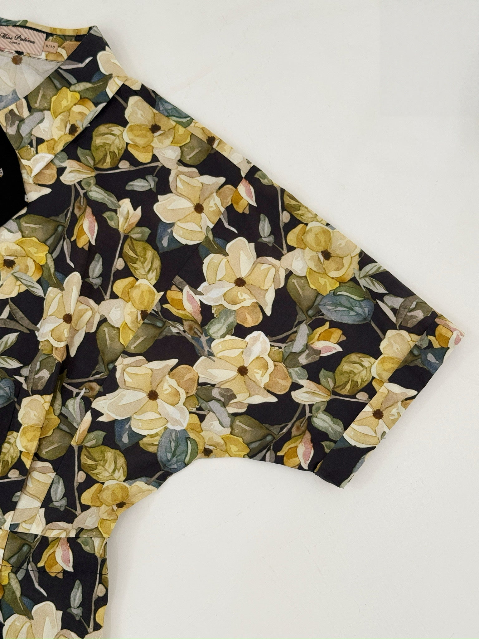 Golden Bloom Cotton Dress