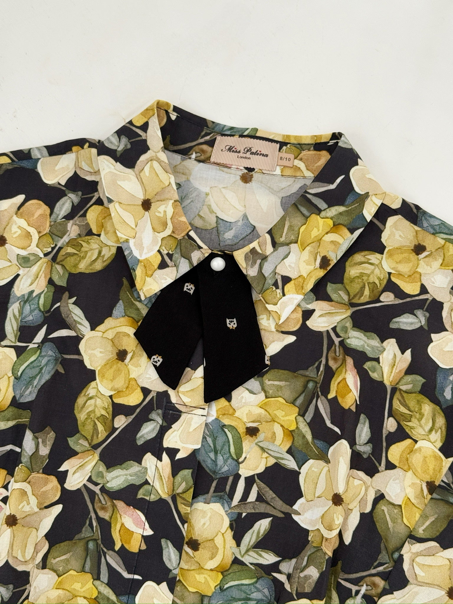 Golden Bloom Cotton Dress