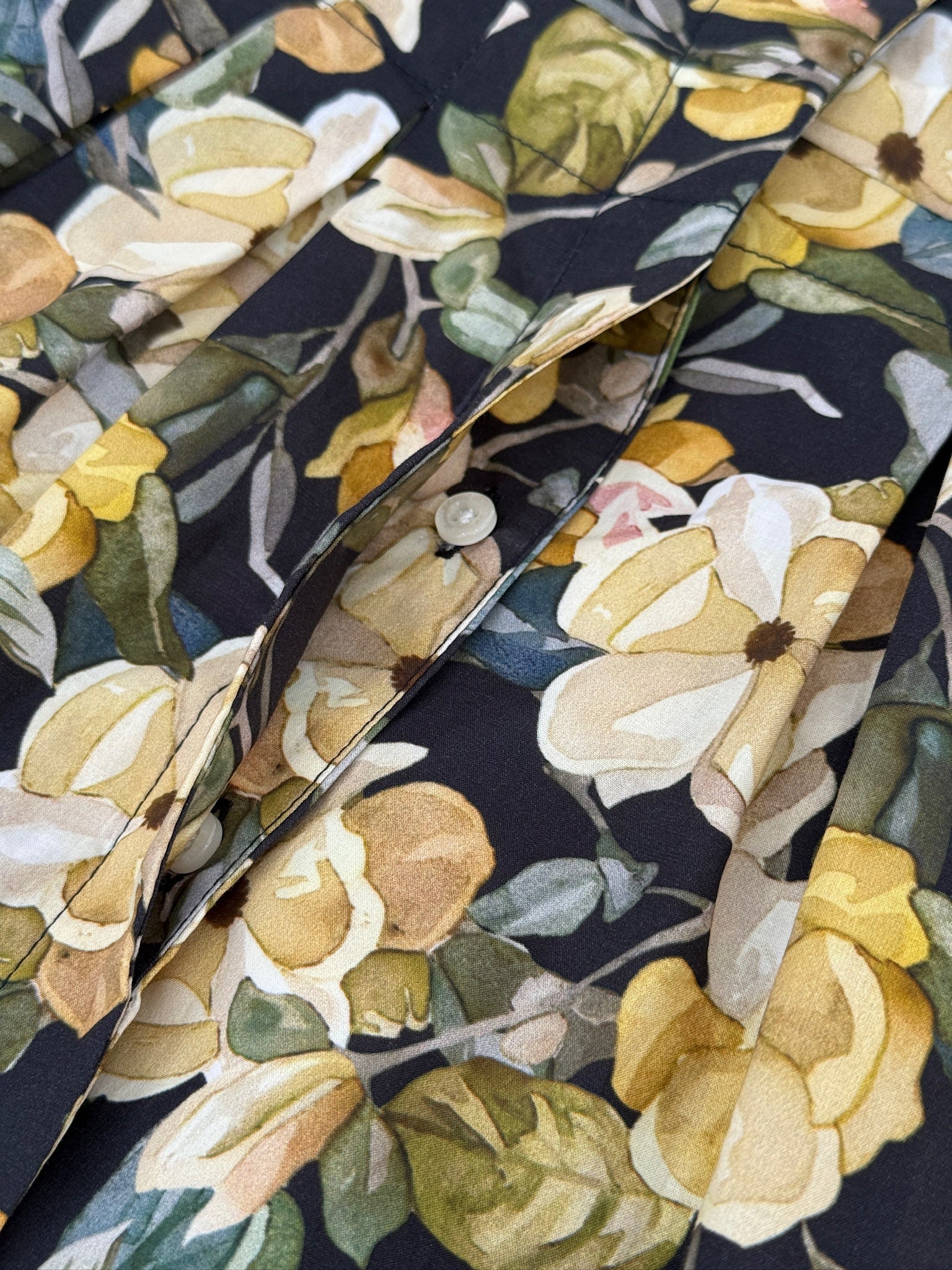 Golden Bloom Cotton Dress