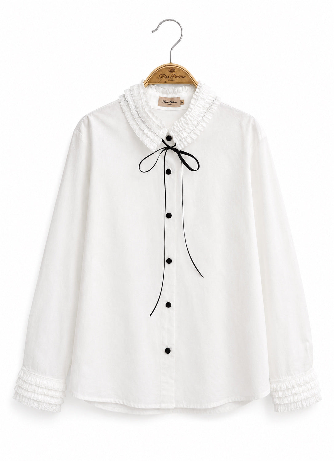 Gothic Prep Ruffle-Collar Shirt