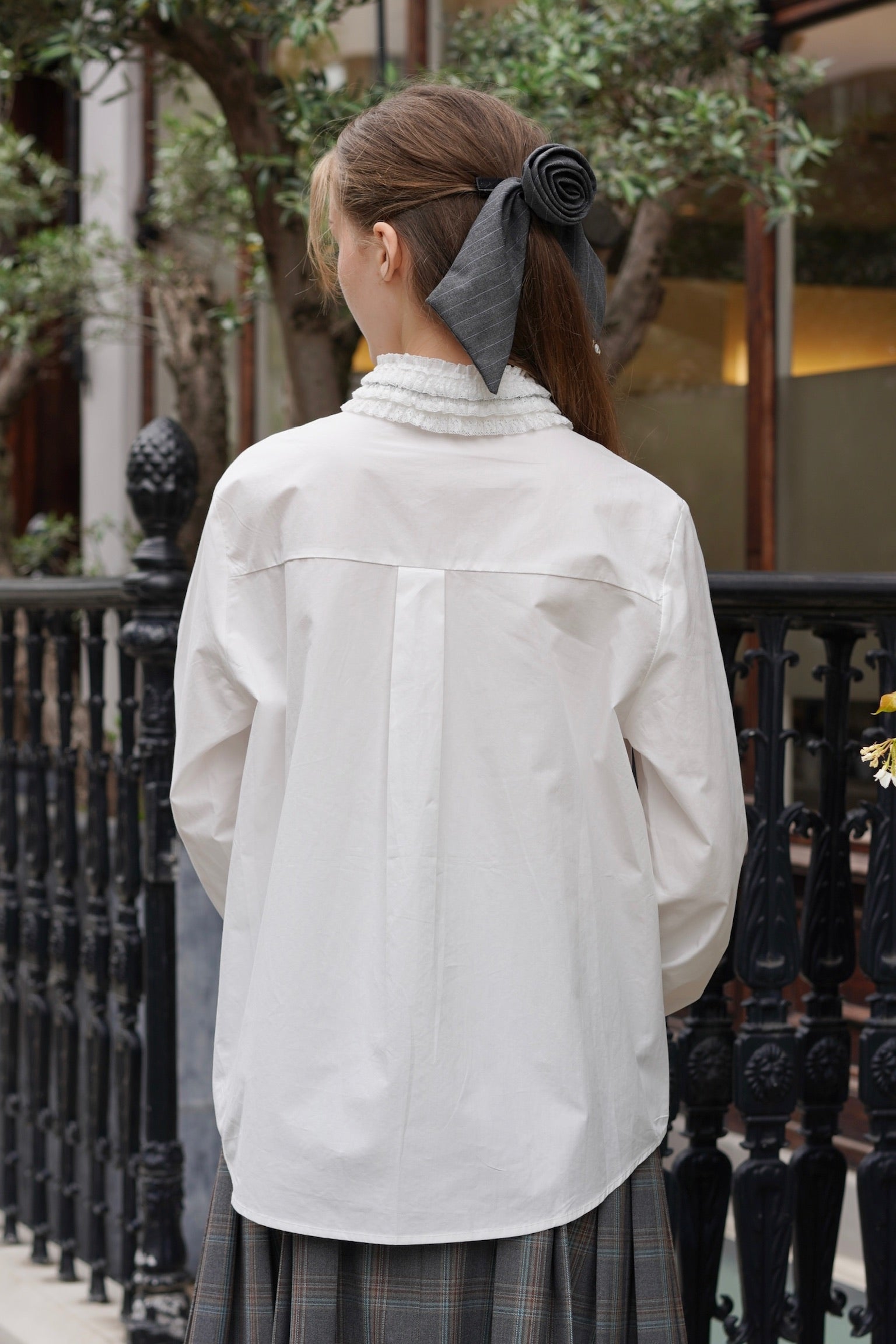 Gothic Prep Ruffle-Collar Shirt