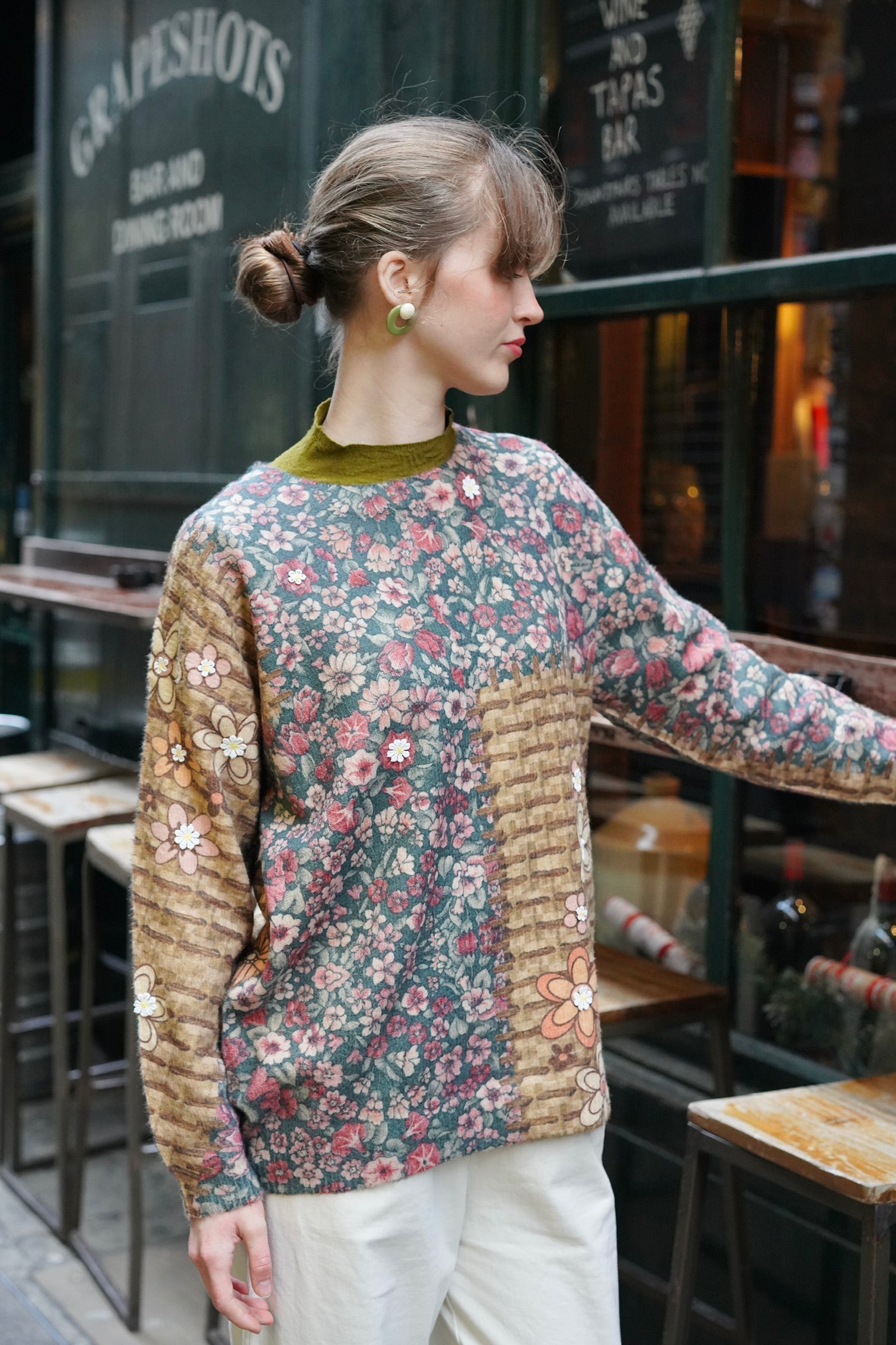 Groovy Relaxed Floral Jumper