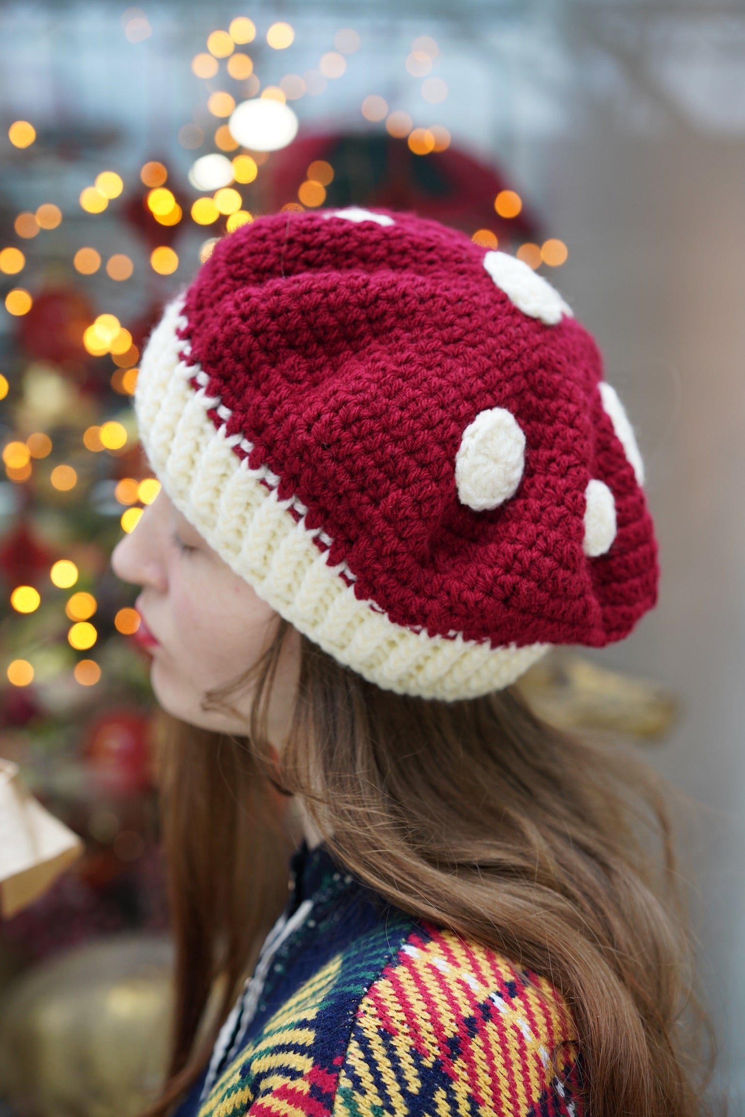 Handmade Crochet Mushroom Hat