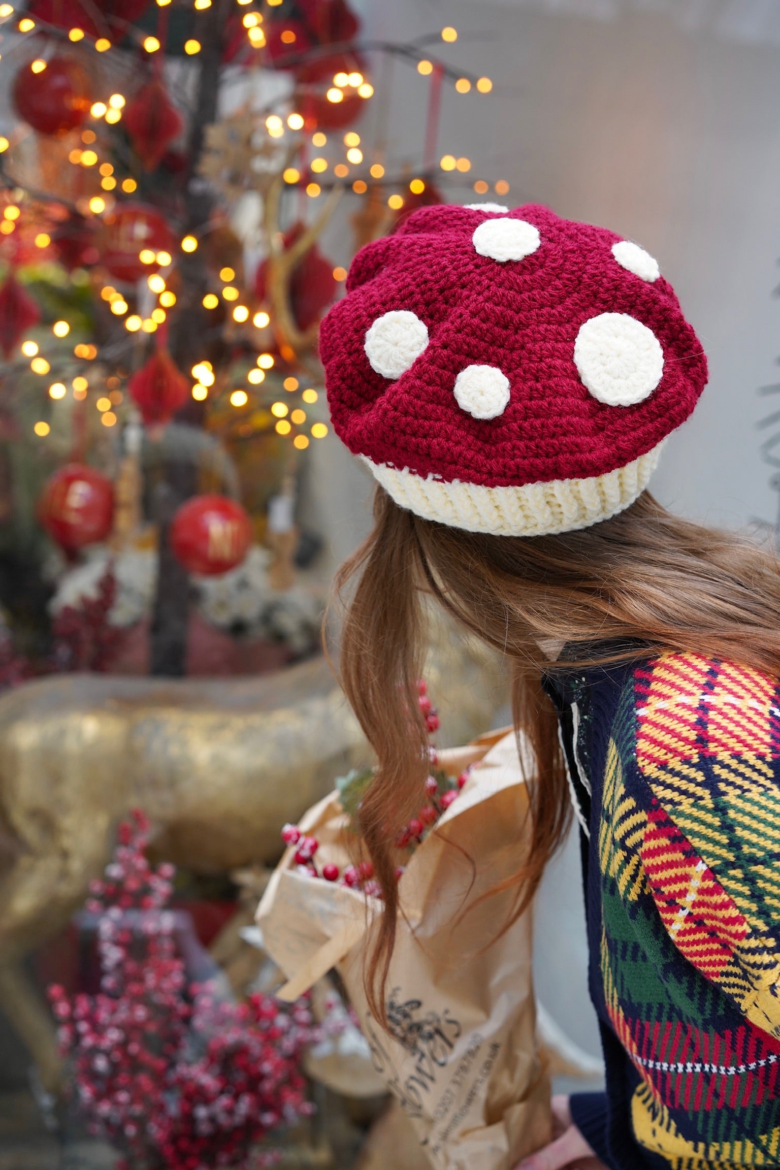 Handmade Crochet Mushroom Hat