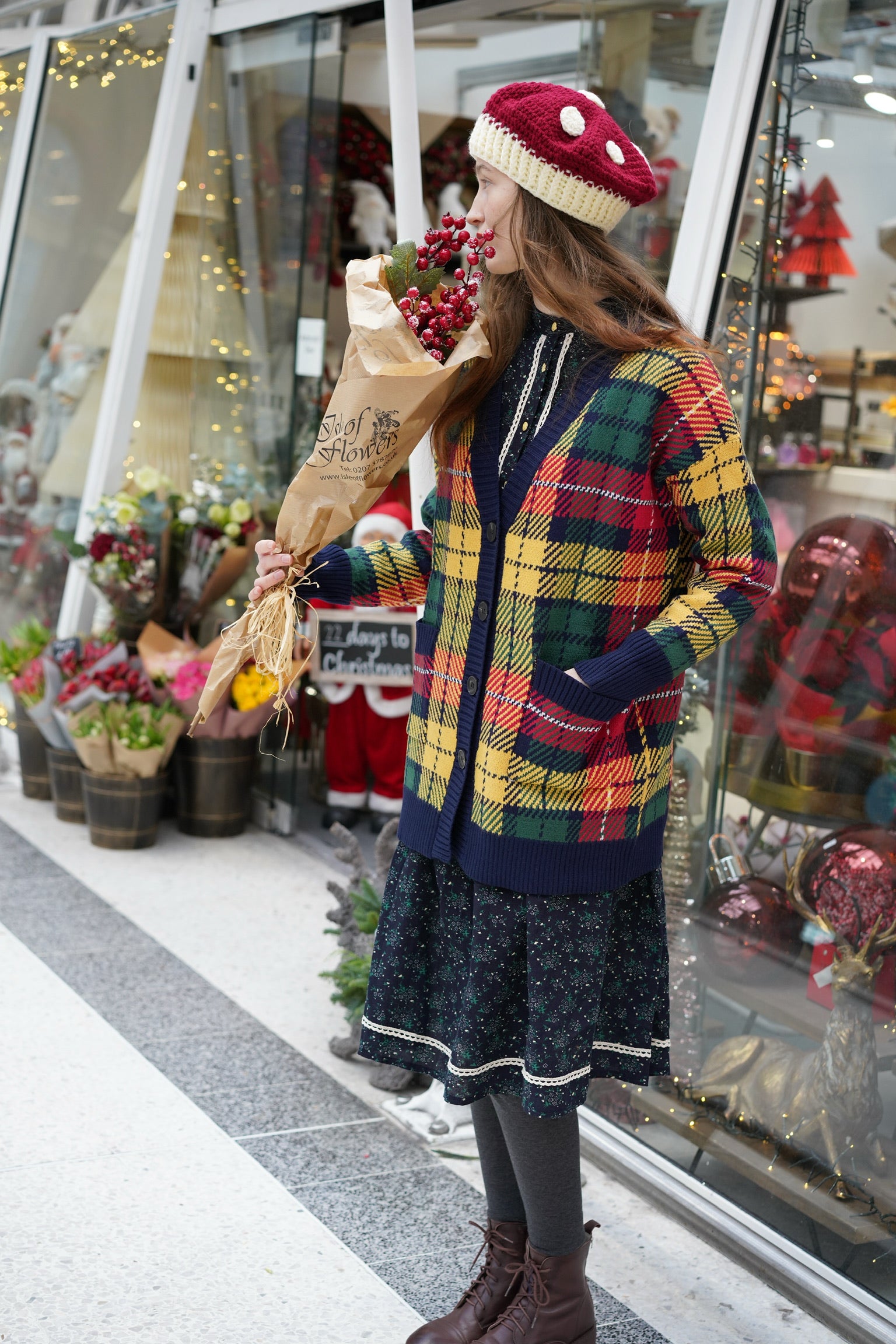 Scottish Tartan Cardigan