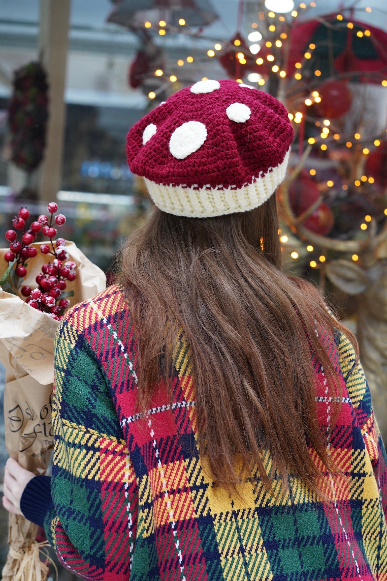 Handmade Crochet Mushroom Hat