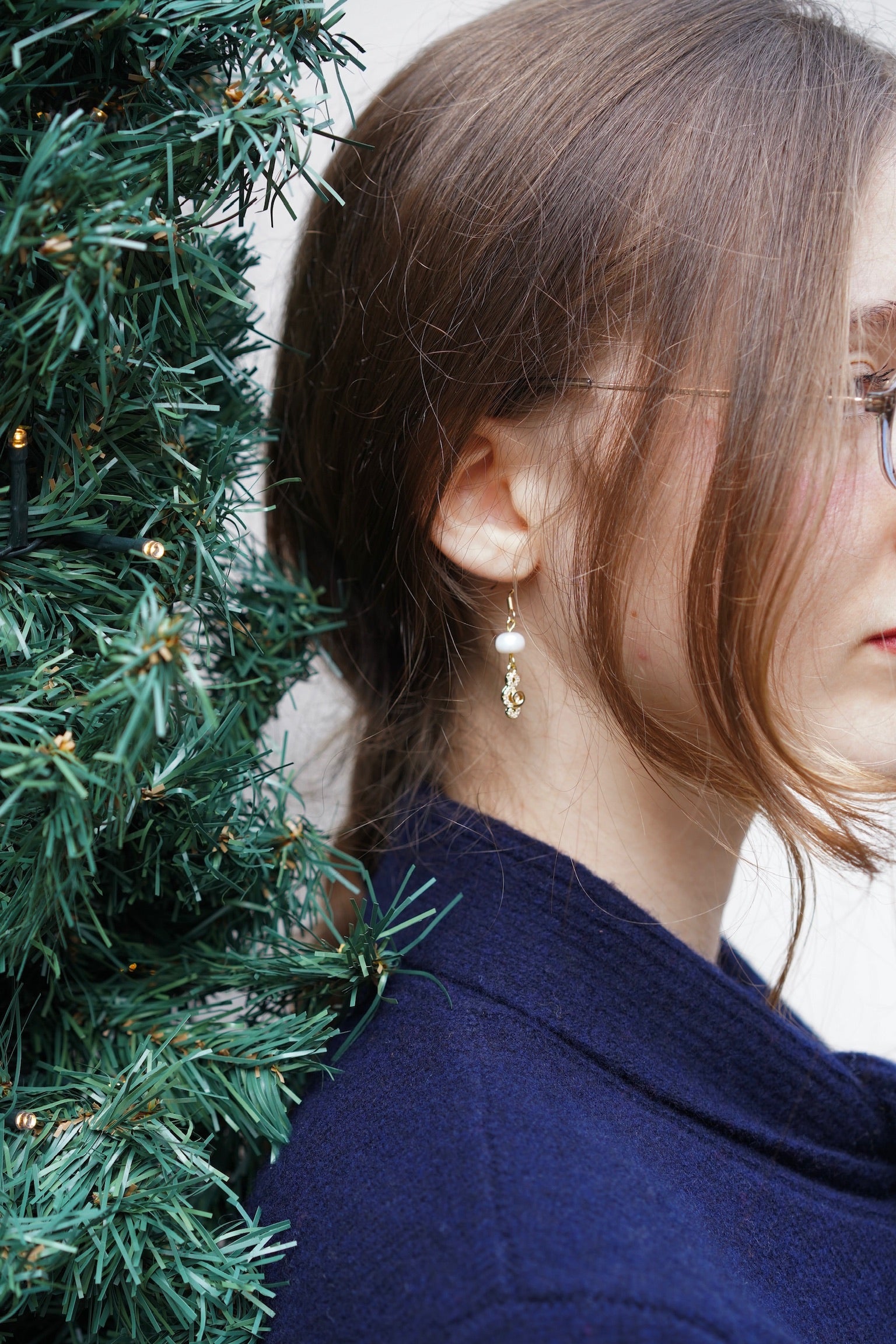 Handmade Violin Clef Hook Earrings