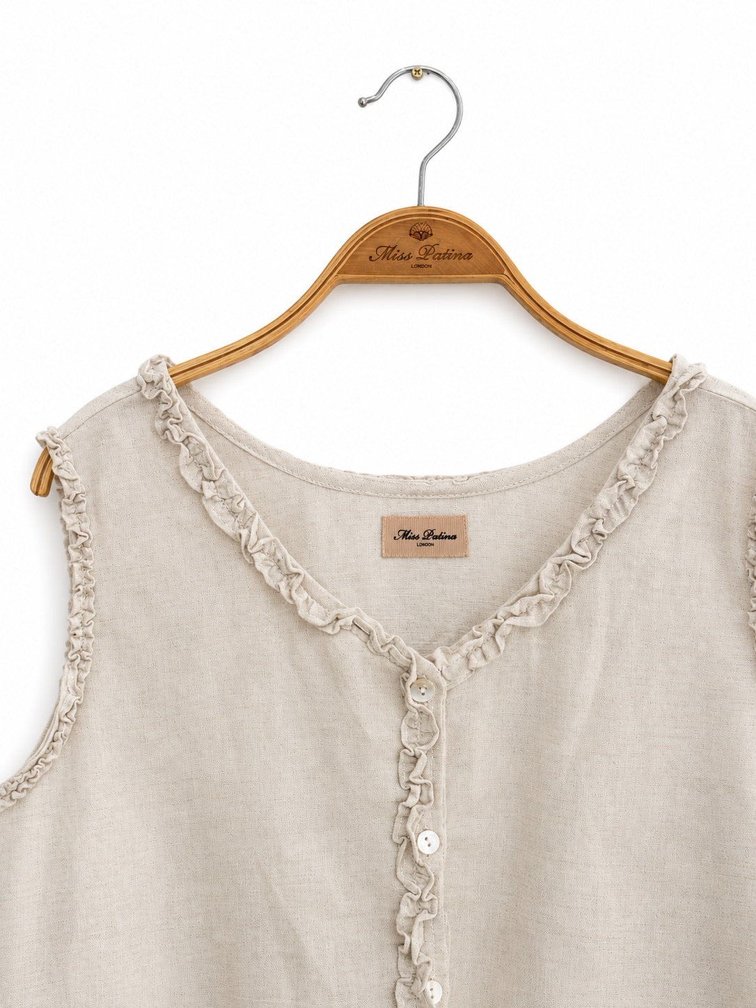 Hedgehog On Holiday Linen Top