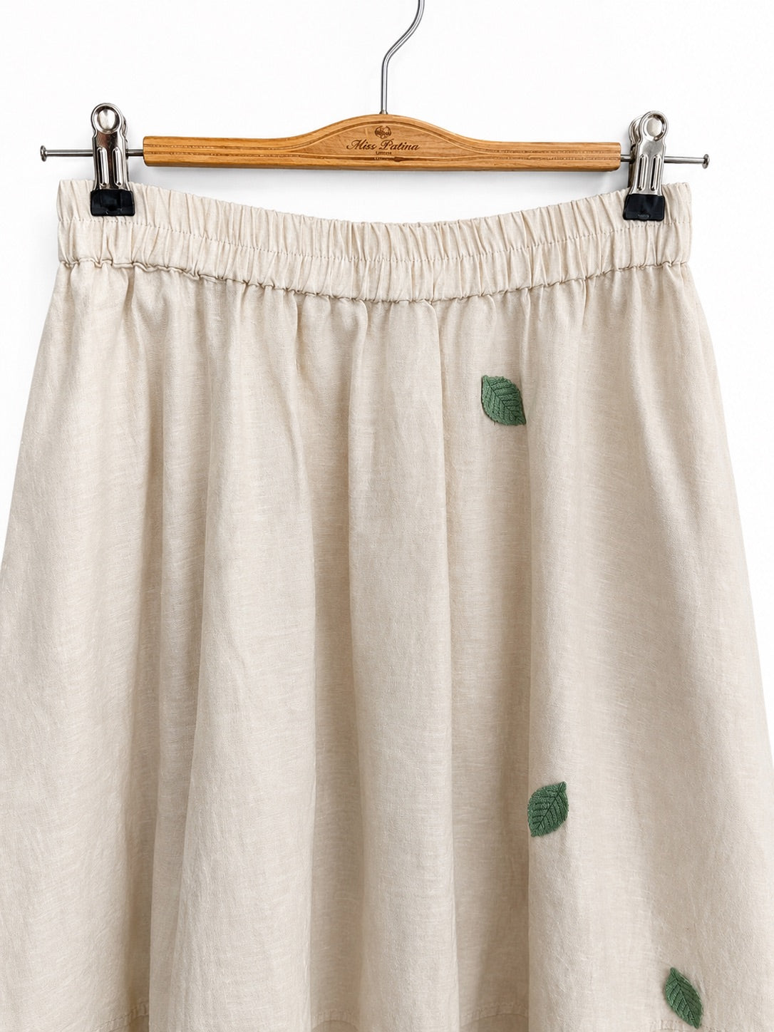Herb Garden Linen-Blend Skirt