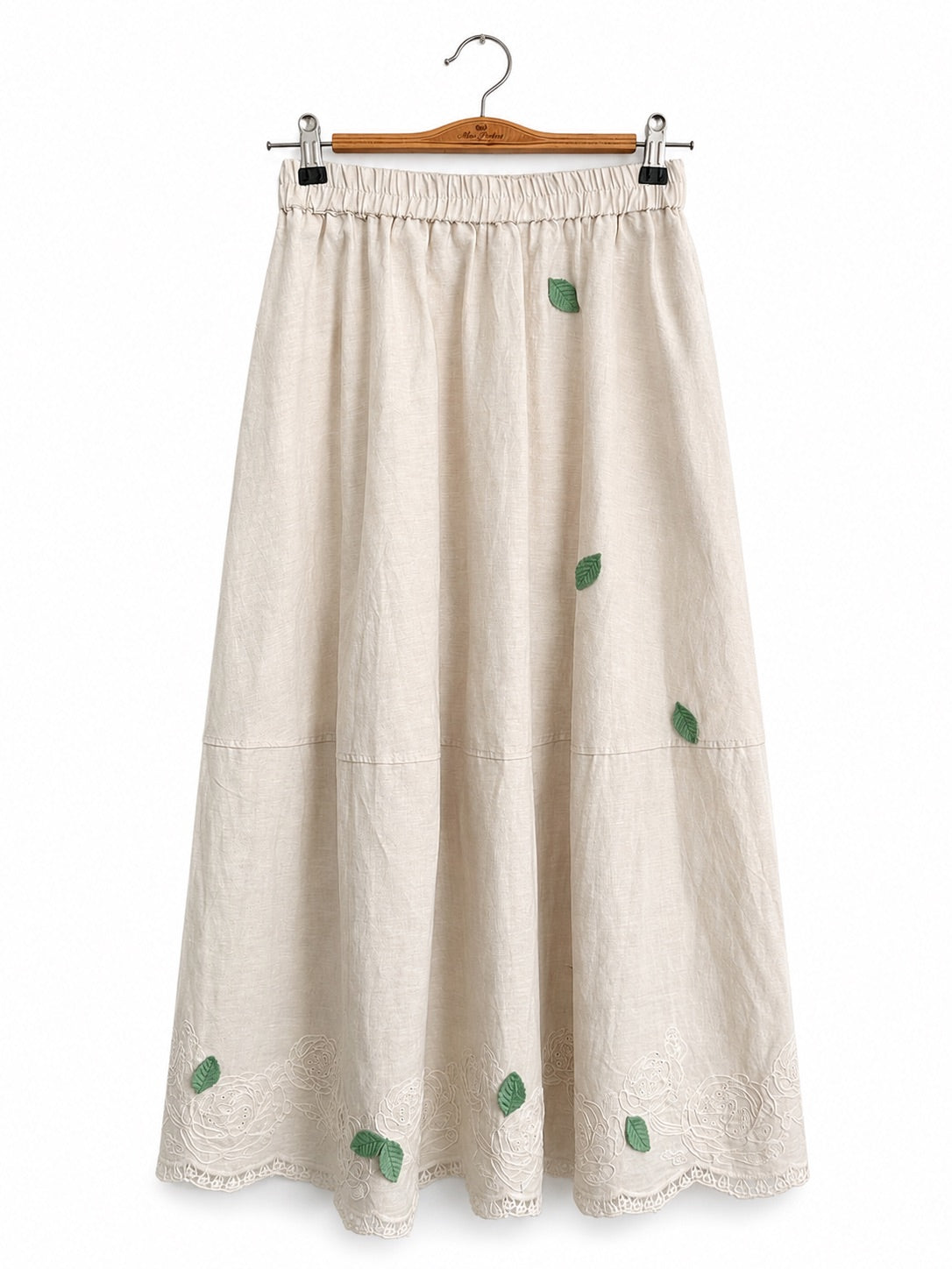 Herb Garden Linen-Blend Skirt