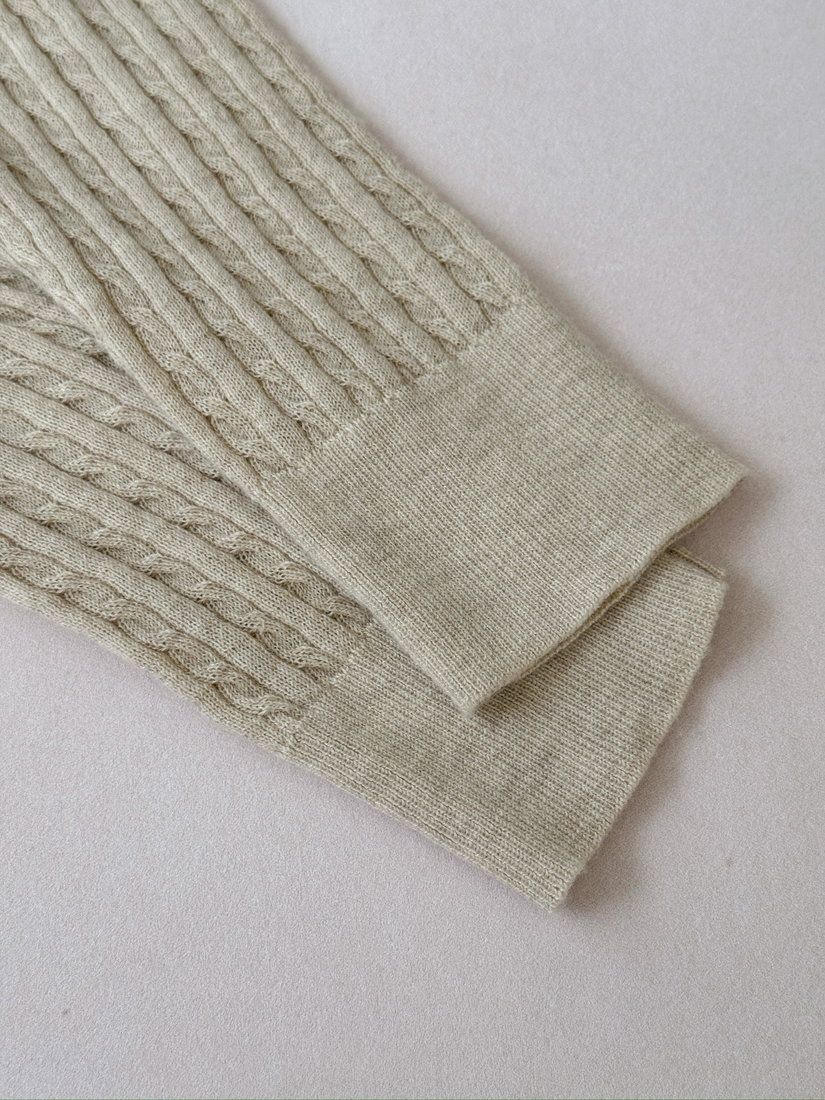 Heritage Bow Cable Knit (Oatmeal)