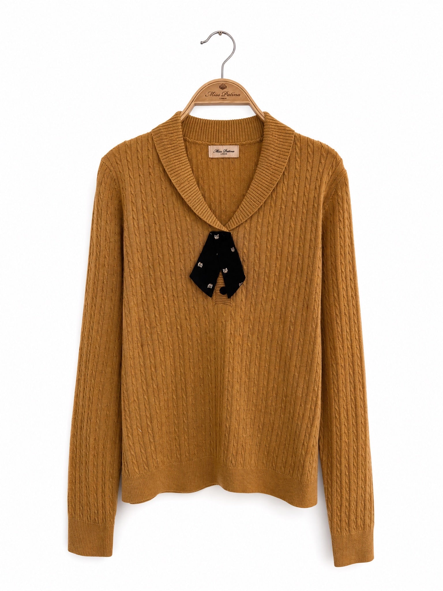 Heritage Bow Cable Knit (Pumpkin)