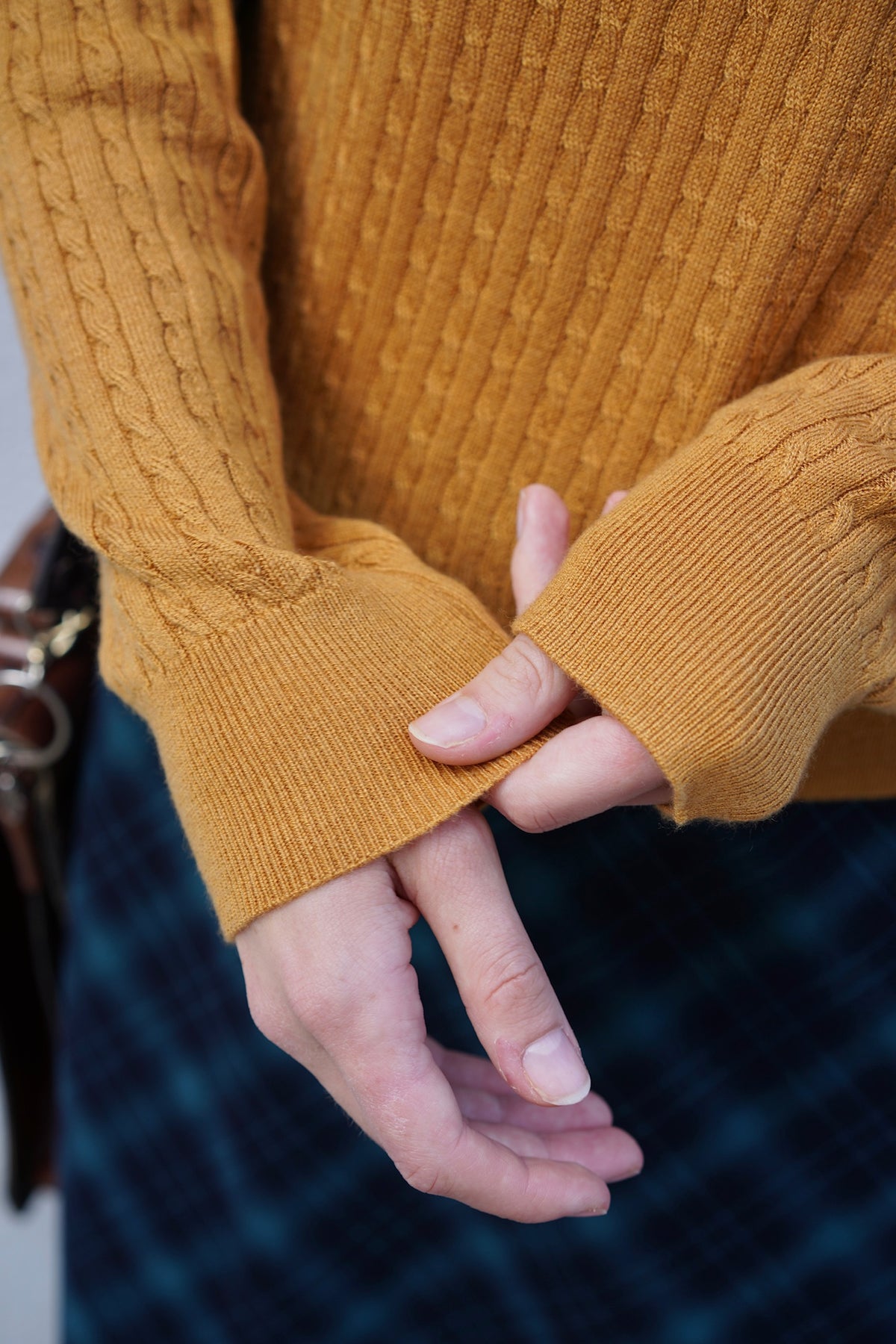 Heritage Bow Cable Knit (Pumpkin)