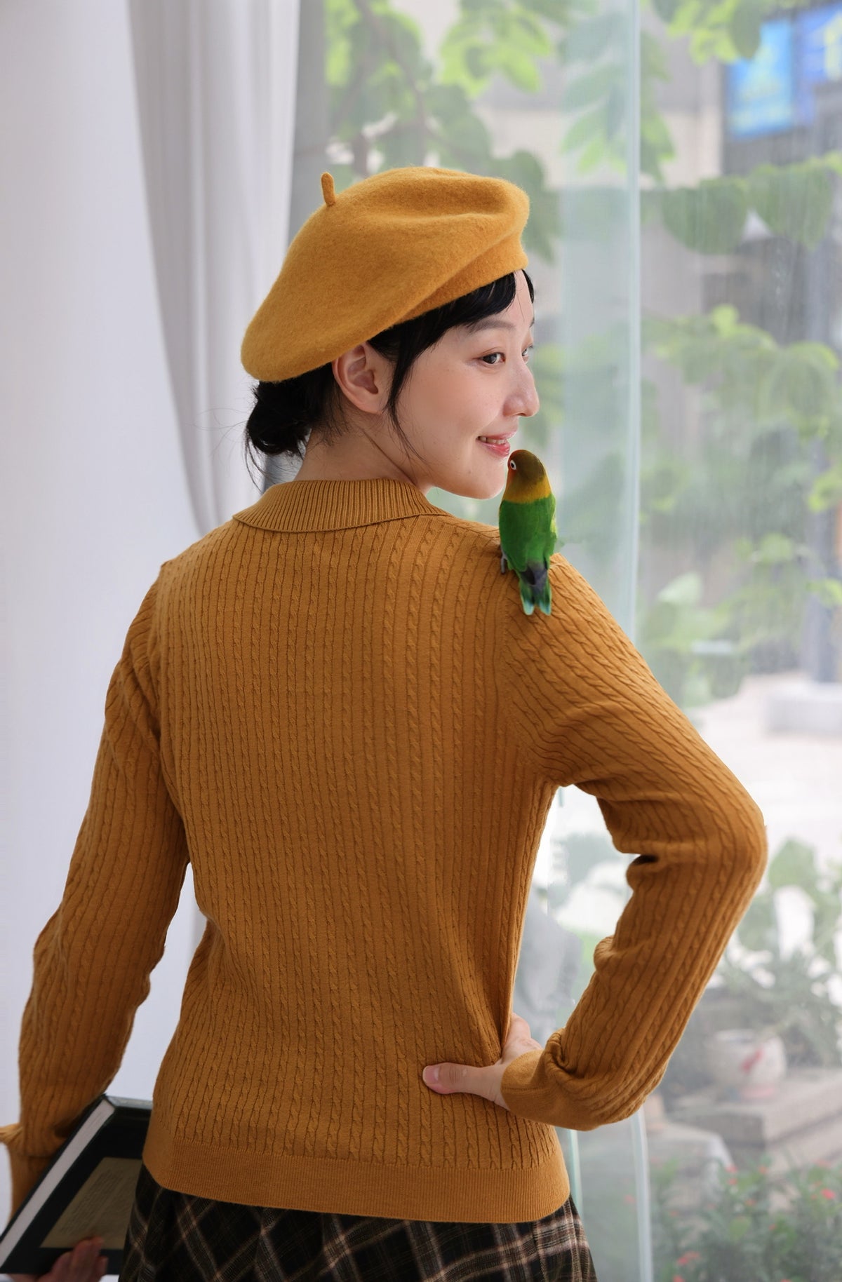 Heritage Bow Cable Knit (Pumpkin)