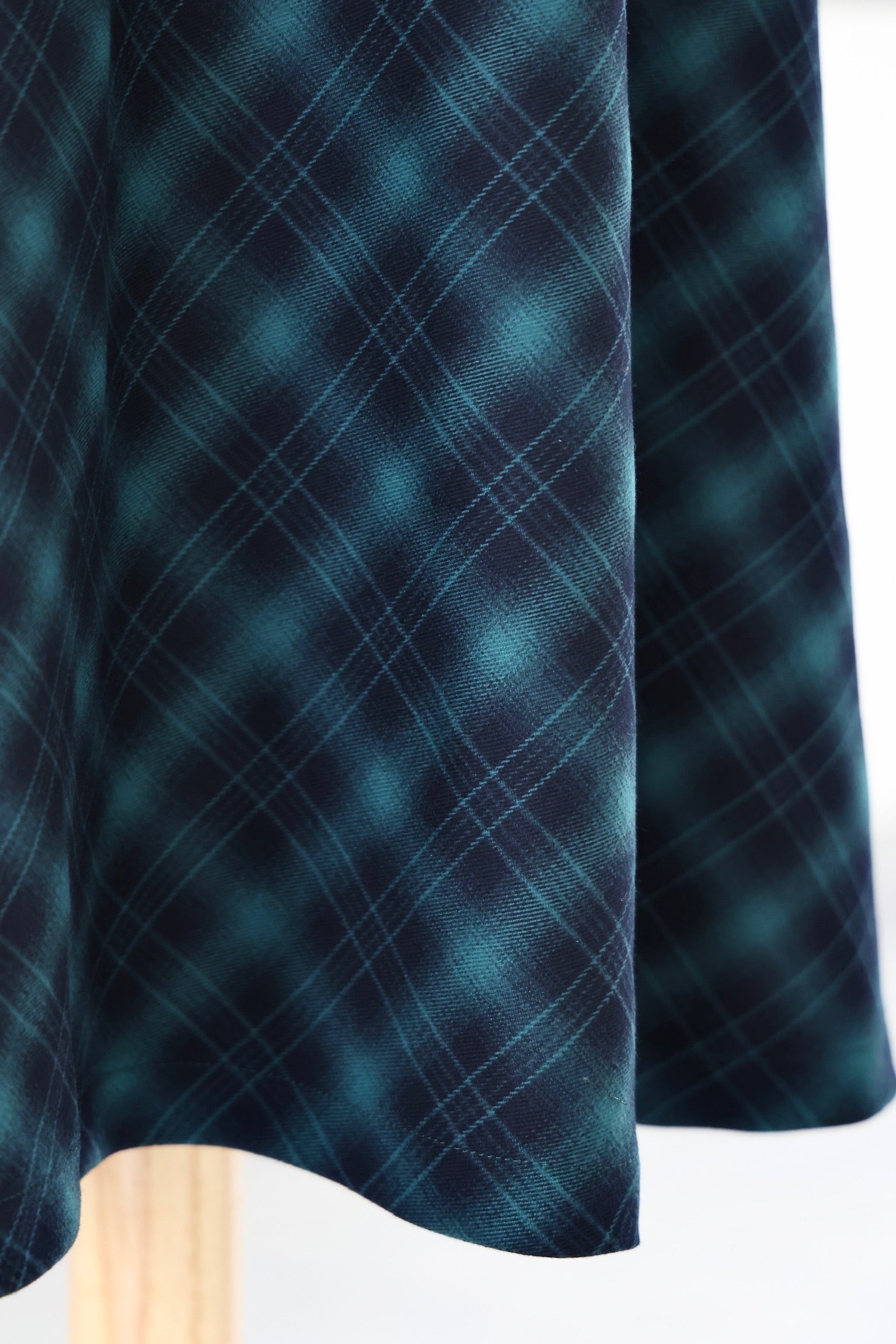 Highland Tartan Midi Skirt