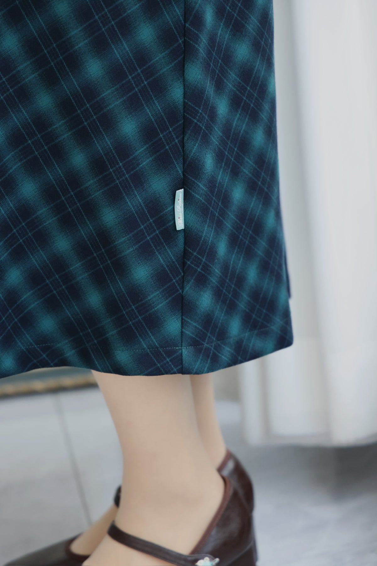 Highland Tartan Midi Skirt