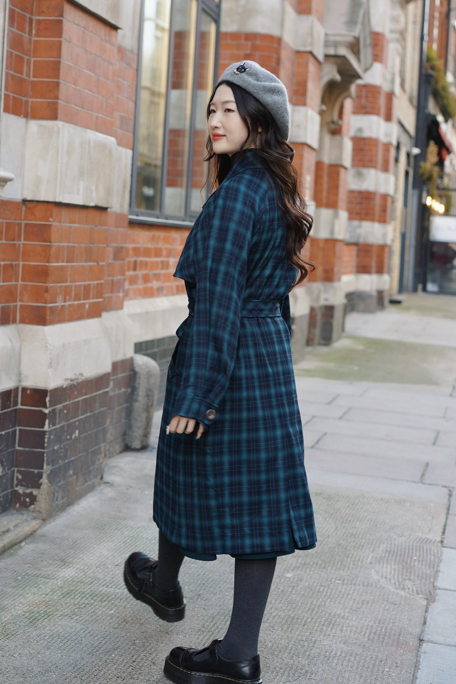 Highland Tartan Trench Coat