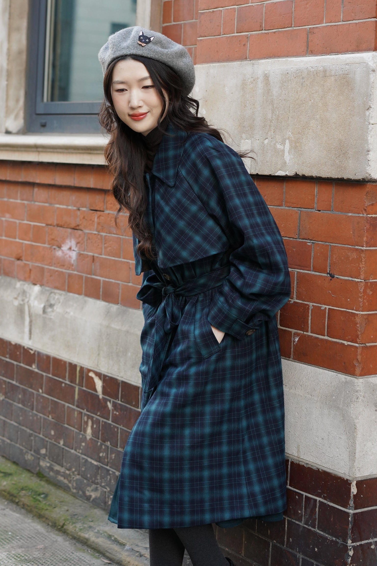 Highland Tartan Trench Coat